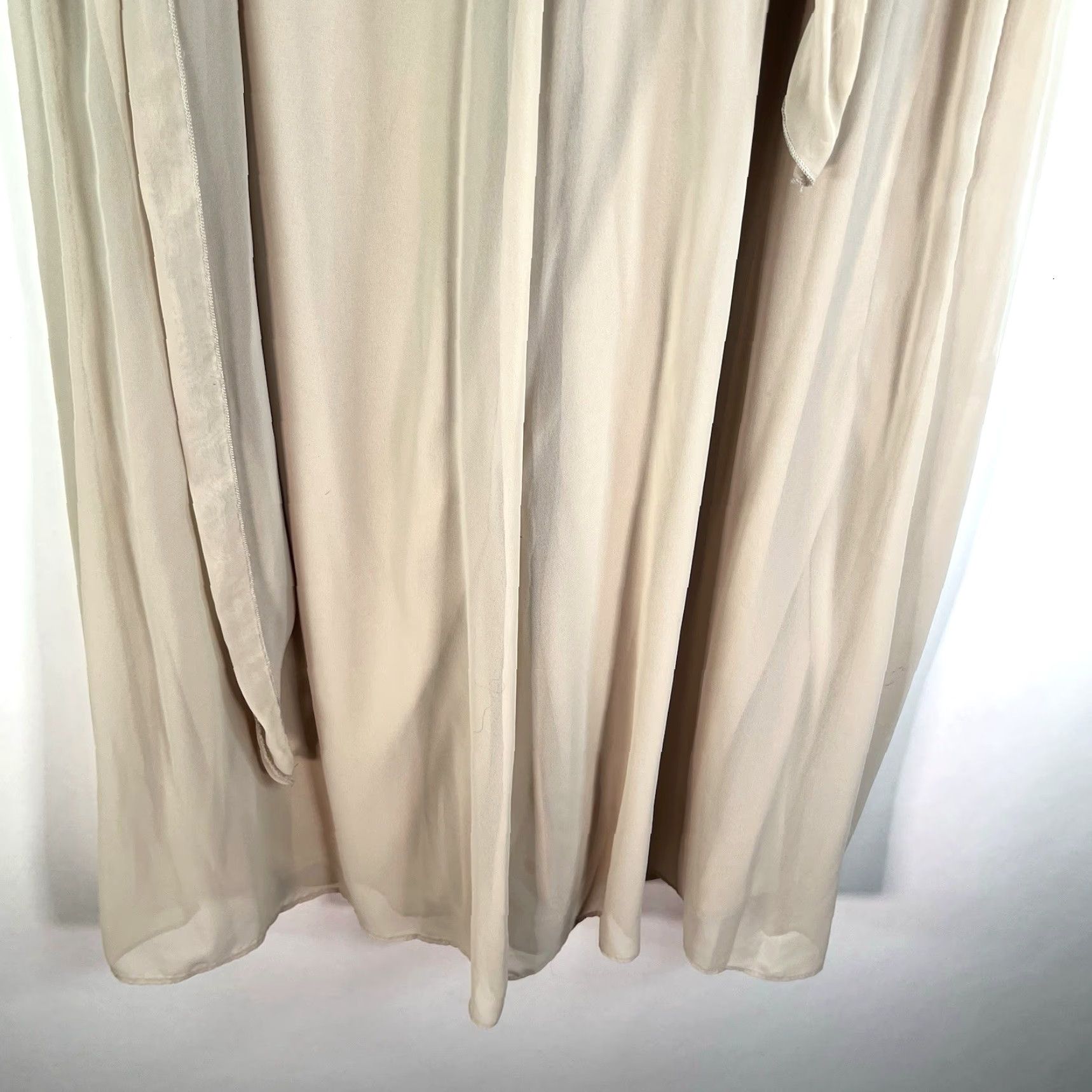 Vintage MSK Harem Wide Leg Shear Belted Pants Womens SZ L Champaign 32X33 Made USA NWT Size 36" / US 14 / IT 50 - 4 Thumbnail