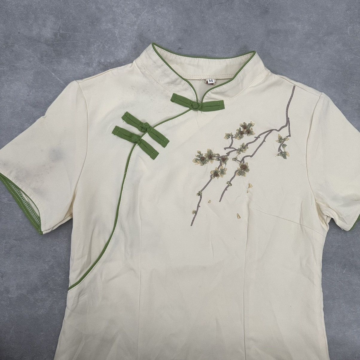 Vintage Light cream chinese new year (cheongsam) top Size S / US 4 / IT 40 - 3 Thumbnail