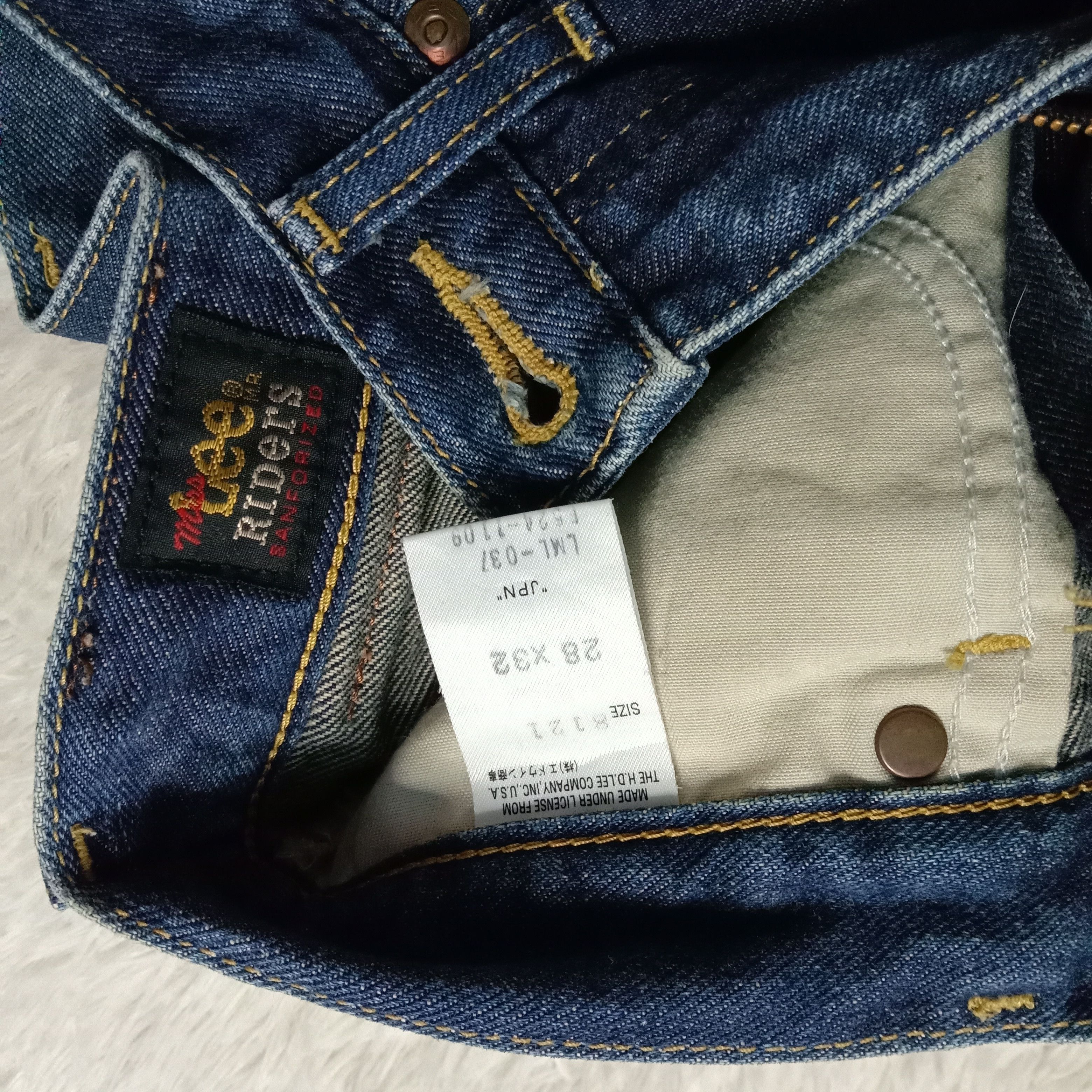 Lee 🇯🇵 90s Lee Rider Regular Jeans Size US 28 / EU 44 - 8 Thumbnail