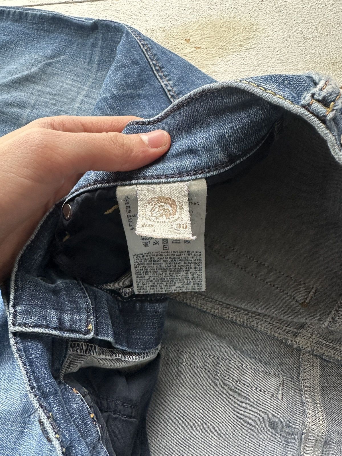 Diesel 🚨 DIESEL AVANT GARDE GOTHIC WOMEN JEANS LOGO IFSIXWASNINE Size 30" / US 8 / IT 44 - 7 Thumbnail