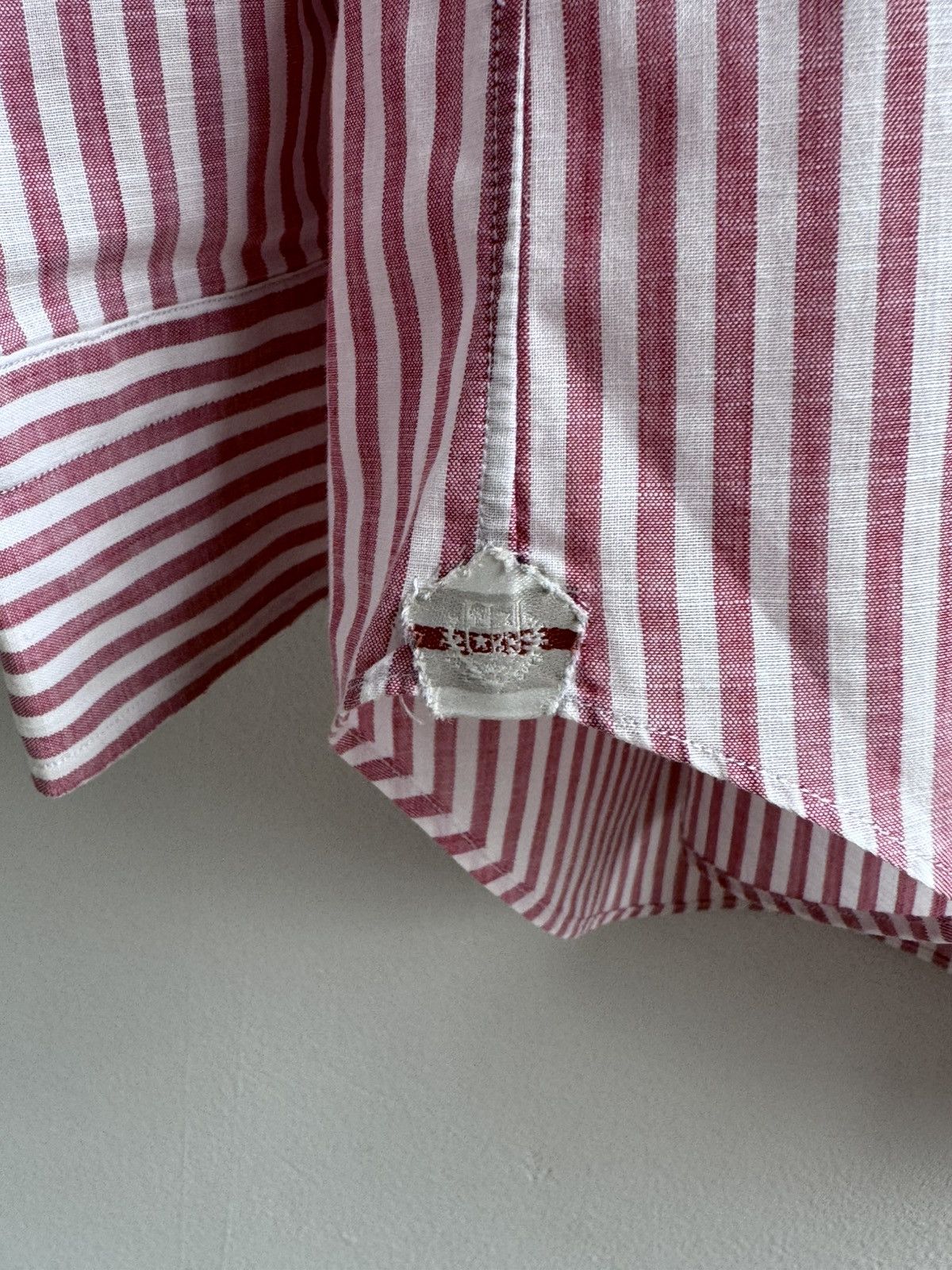 Loro Piana Loro Piana Striped Cotton Button Up Shirt Long Sleeve Pink Size US XXL / EU 58 / 5 - 17 Thumbnail