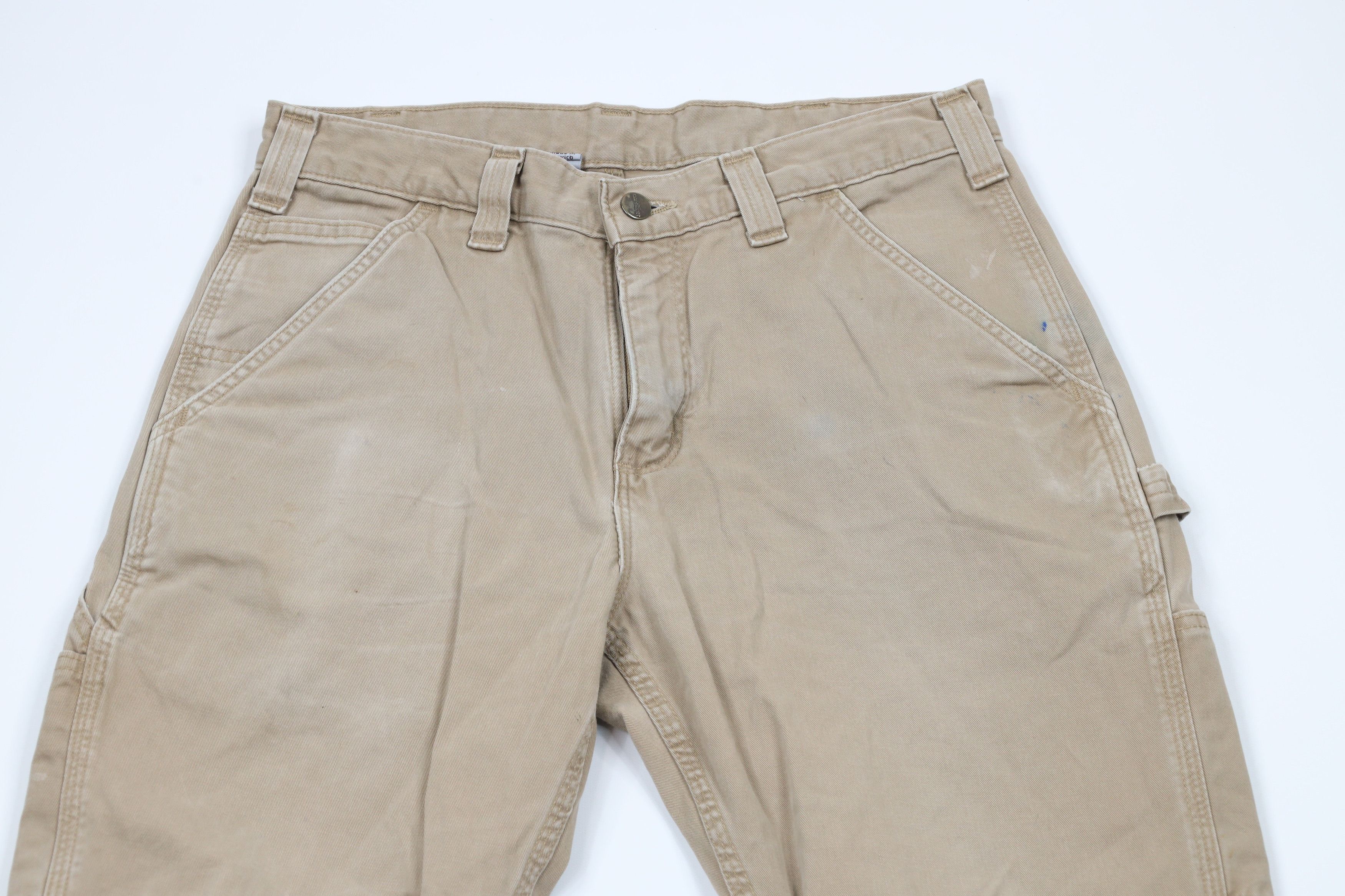 Carhartt × Vintage Vintage Y2K Carhartt Relaxed Fit Dungaree Pants Dark Khaki Size US 32 / EU 48 - 2 Thumbnail