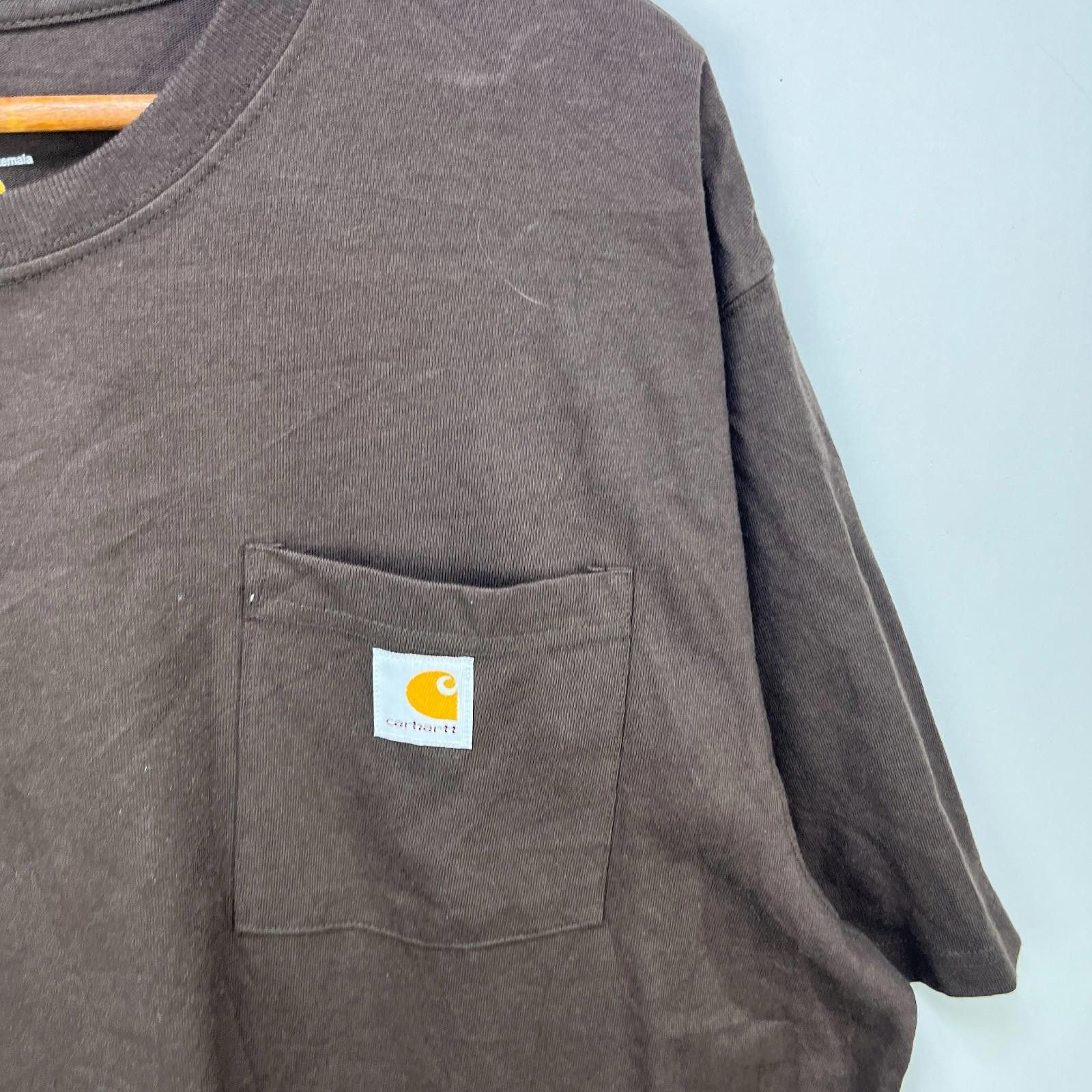 Carhartt Carhartt Brown Travis Pocket T-Shirt XL New with Tags Size US XL / EU 56 / 4 - 3 Thumbnail