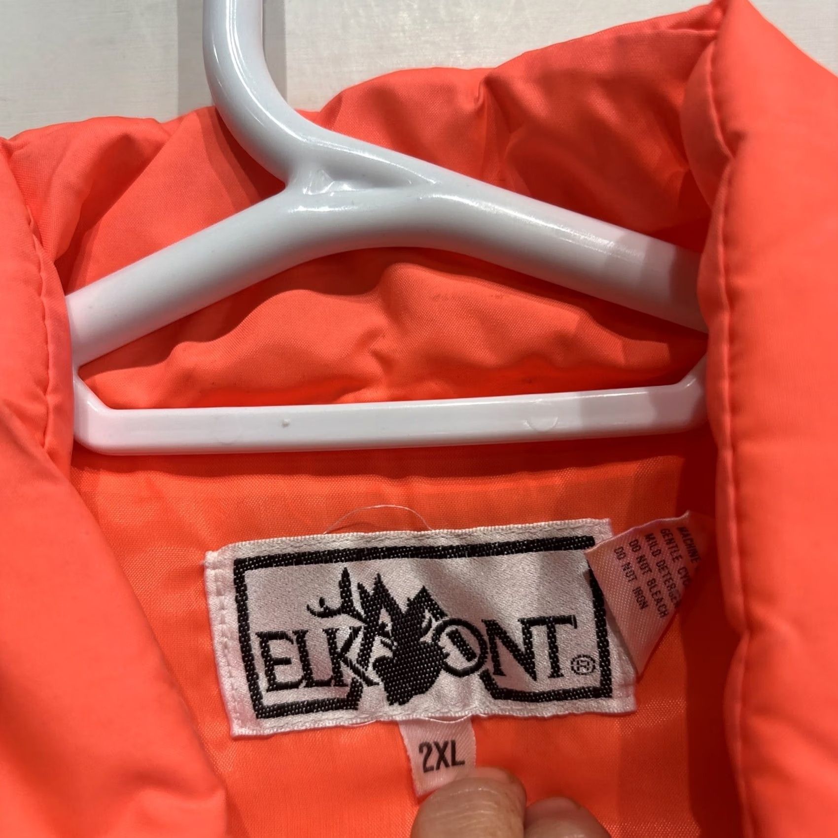 Lumberjack VTG Elk Mont Stihl Chainsaw Lumberjack Vest Orange 2XL Mens Nylon Puffer Zip Vest Casual Workwear Winter Summer Spring Fall 80s Vintage Size US XXL / EU 58 / 5 - 3 Thumbnail