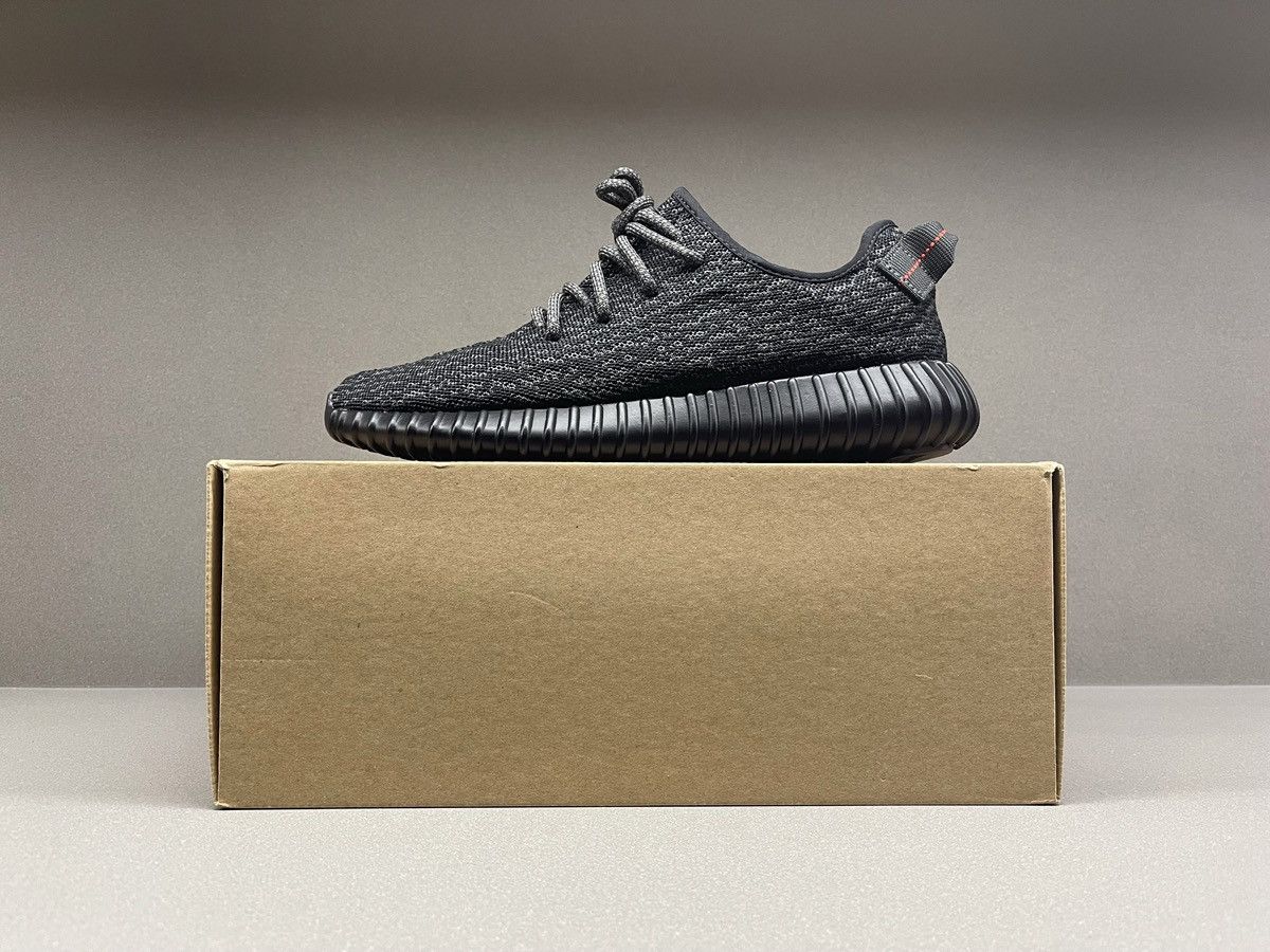 Yeezy Adidas Yeezy boost 350 v1 Pirate black 2016 Size US 9 / EU 42 - 2 Thumbnail