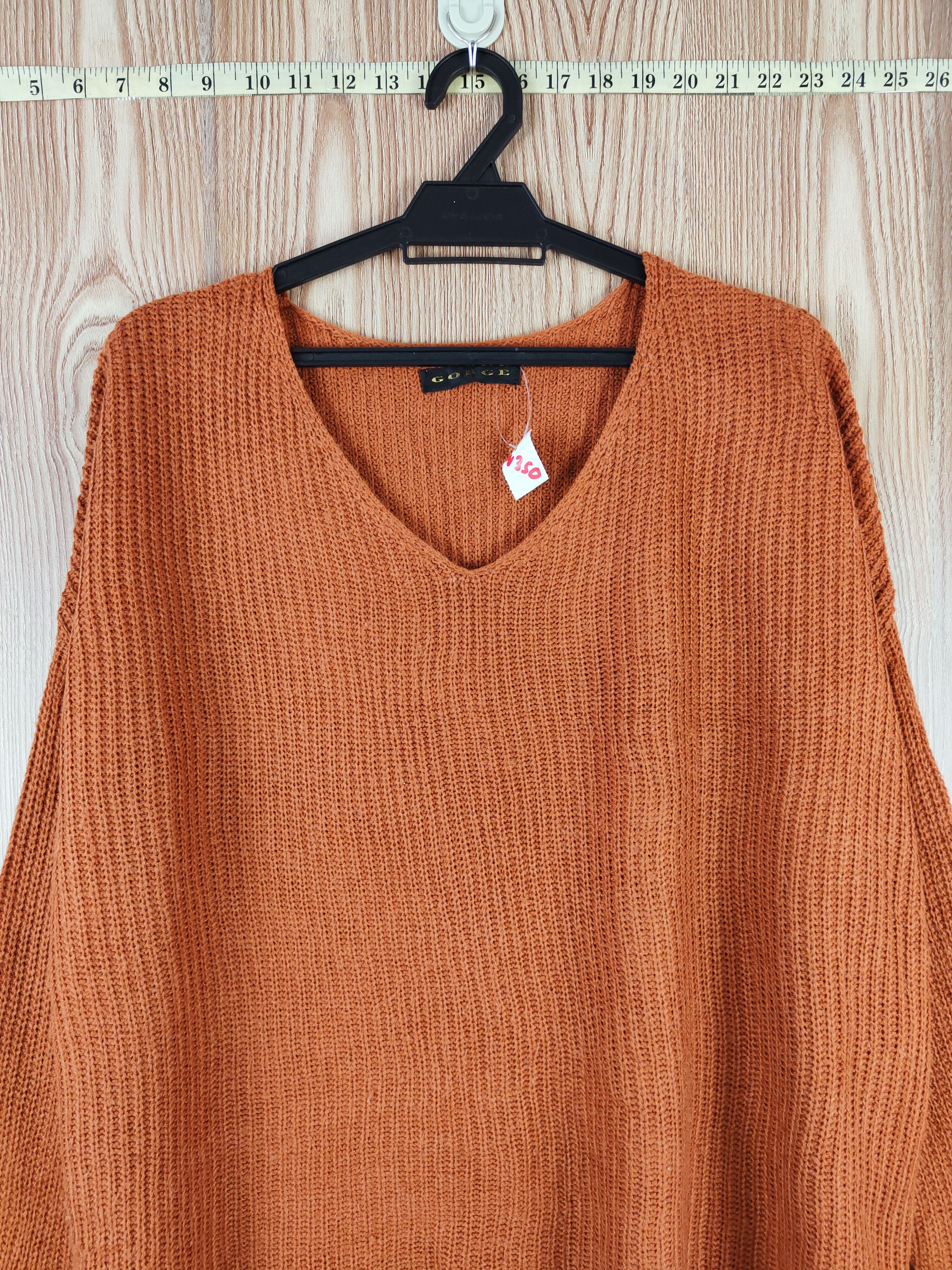 Japanese Brand Gorge Brown Knitwear Sweatshirts #W350 Size US L / EU 52-54 / 3 - 2 Thumbnail