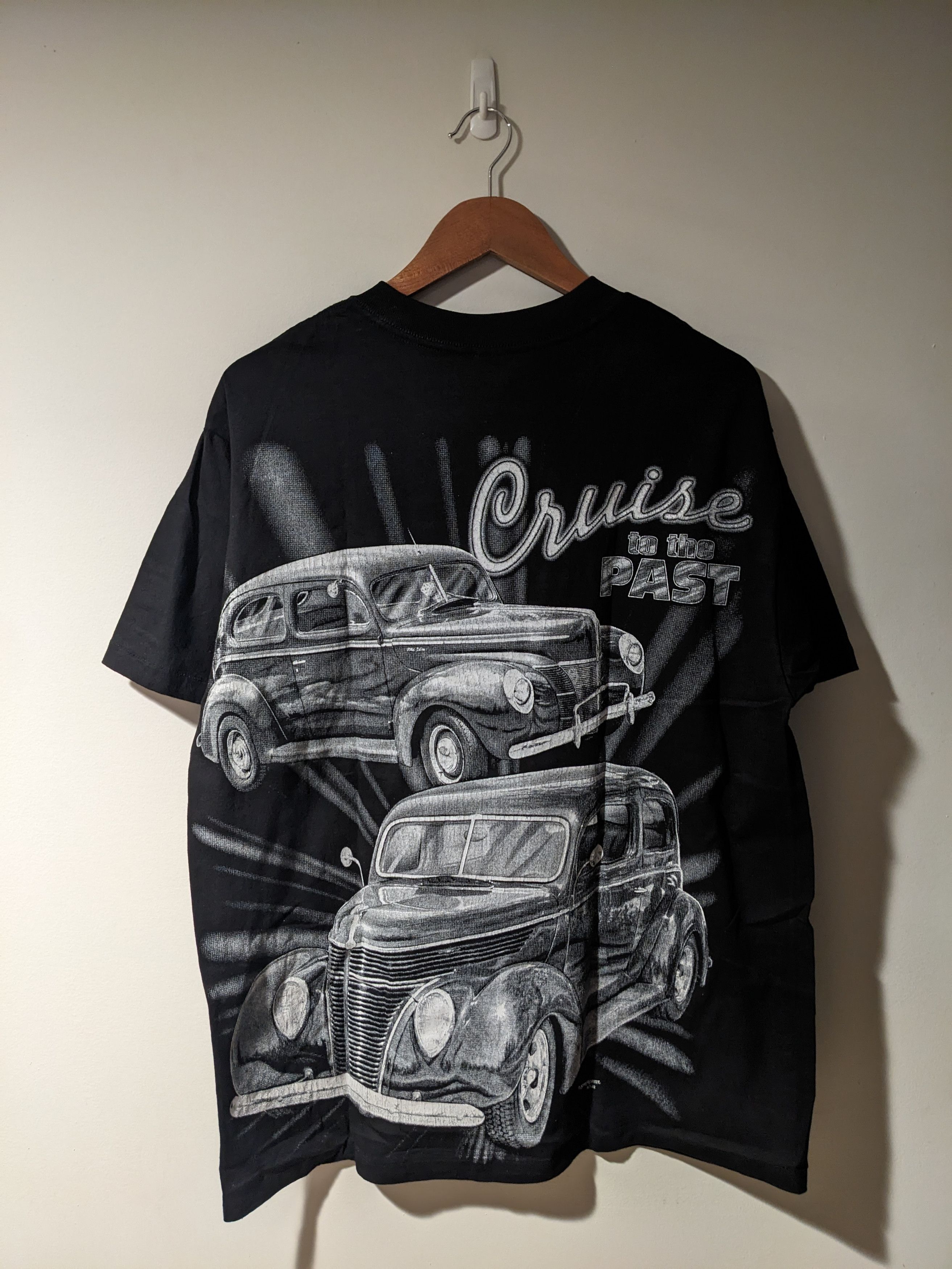 Chase Authentics × NASCAR × Vintage Vintage 90s Cruise to the Past Hot Rod Nascar Large T-Shirt Size US L / EU 52-54 / 3 - 5 Thumbnail