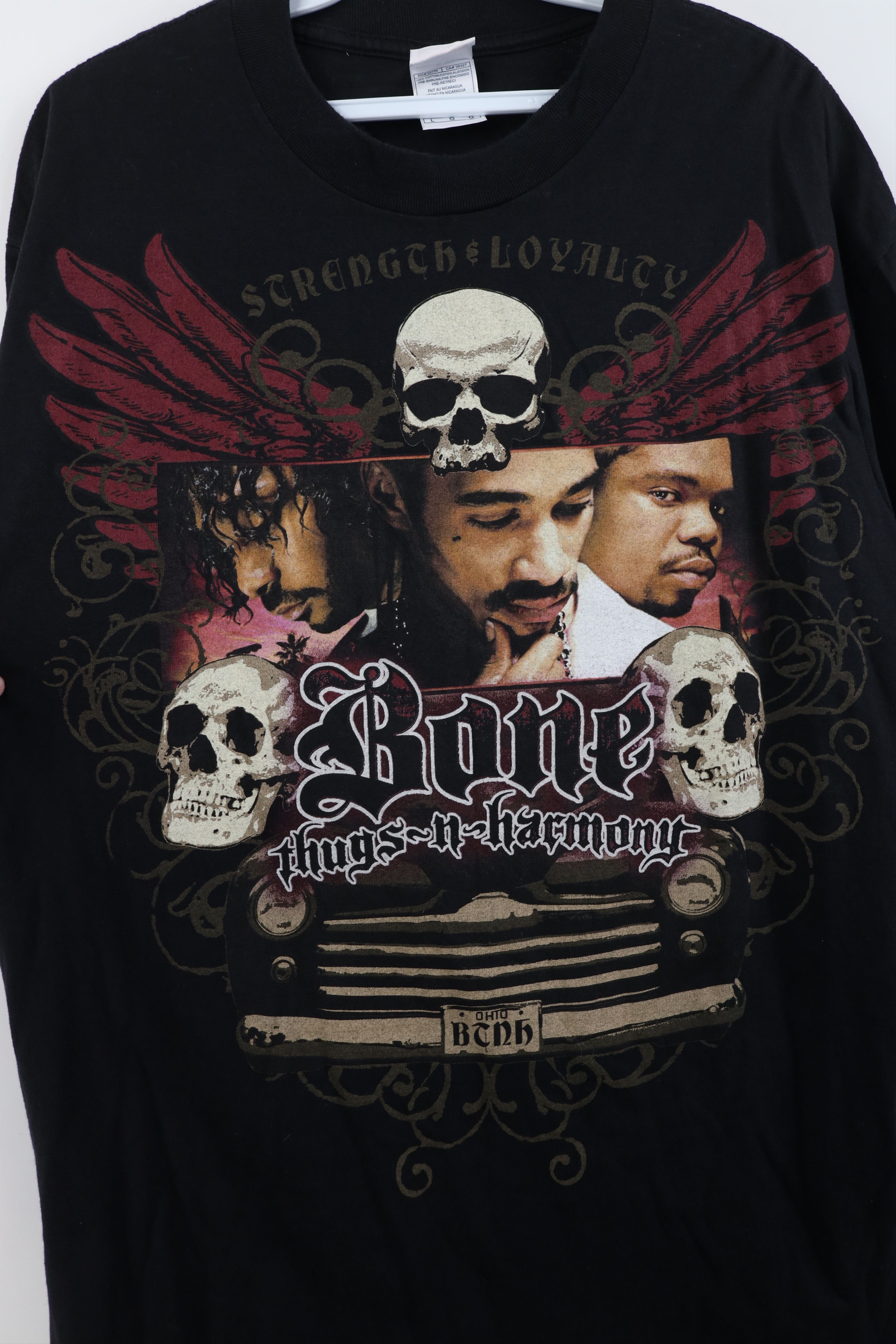 Vintage Vintage Y2K 2007 Strength & Loyalty Bone Thugs Tee T-Shirt Size US L / EU 52-54 / 3 - 4 Thumbnail