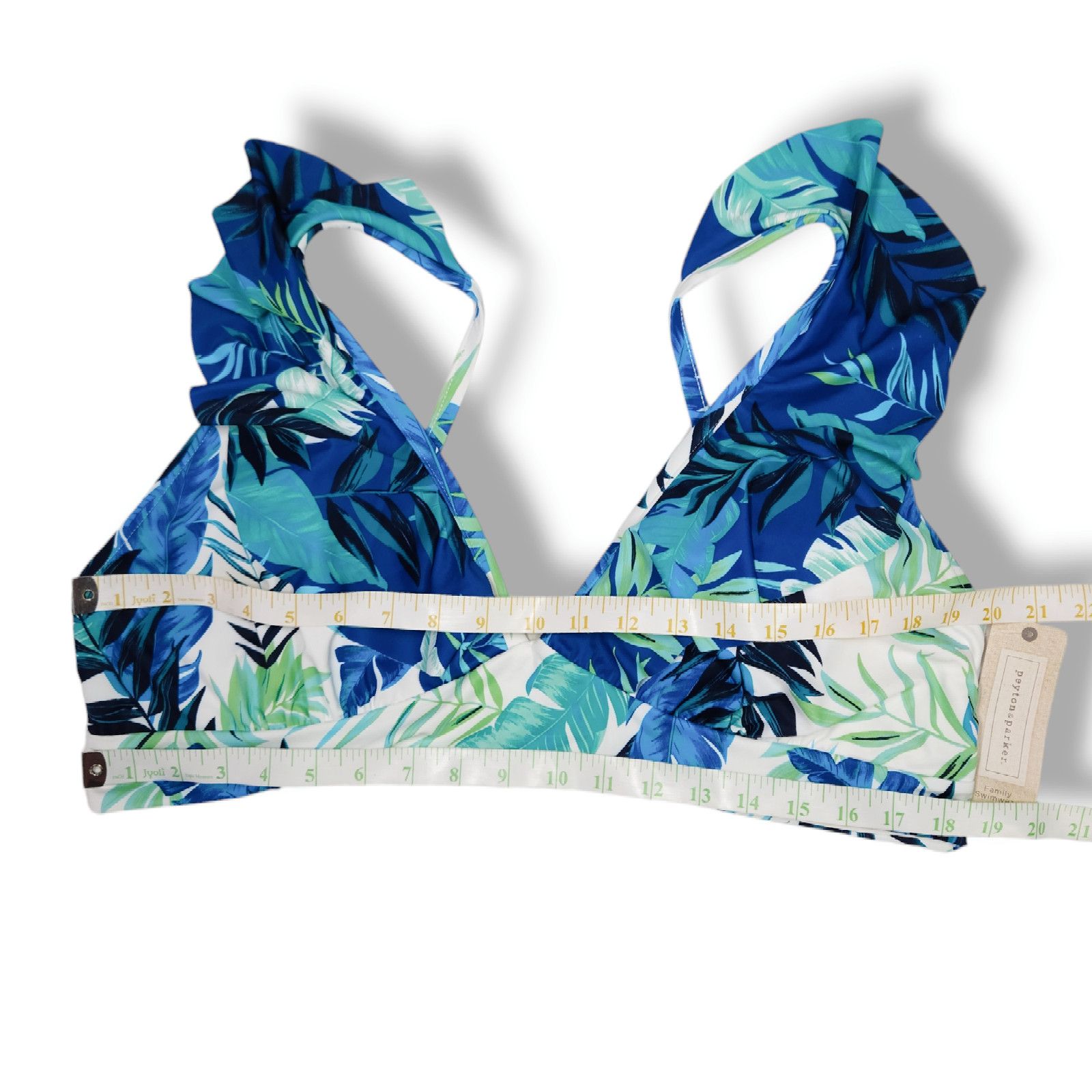 Other NWT Peyton & Parker Ruffle Bikini Swim Top Sz 2XL Blue Size ONE SIZE - 5 Thumbnail