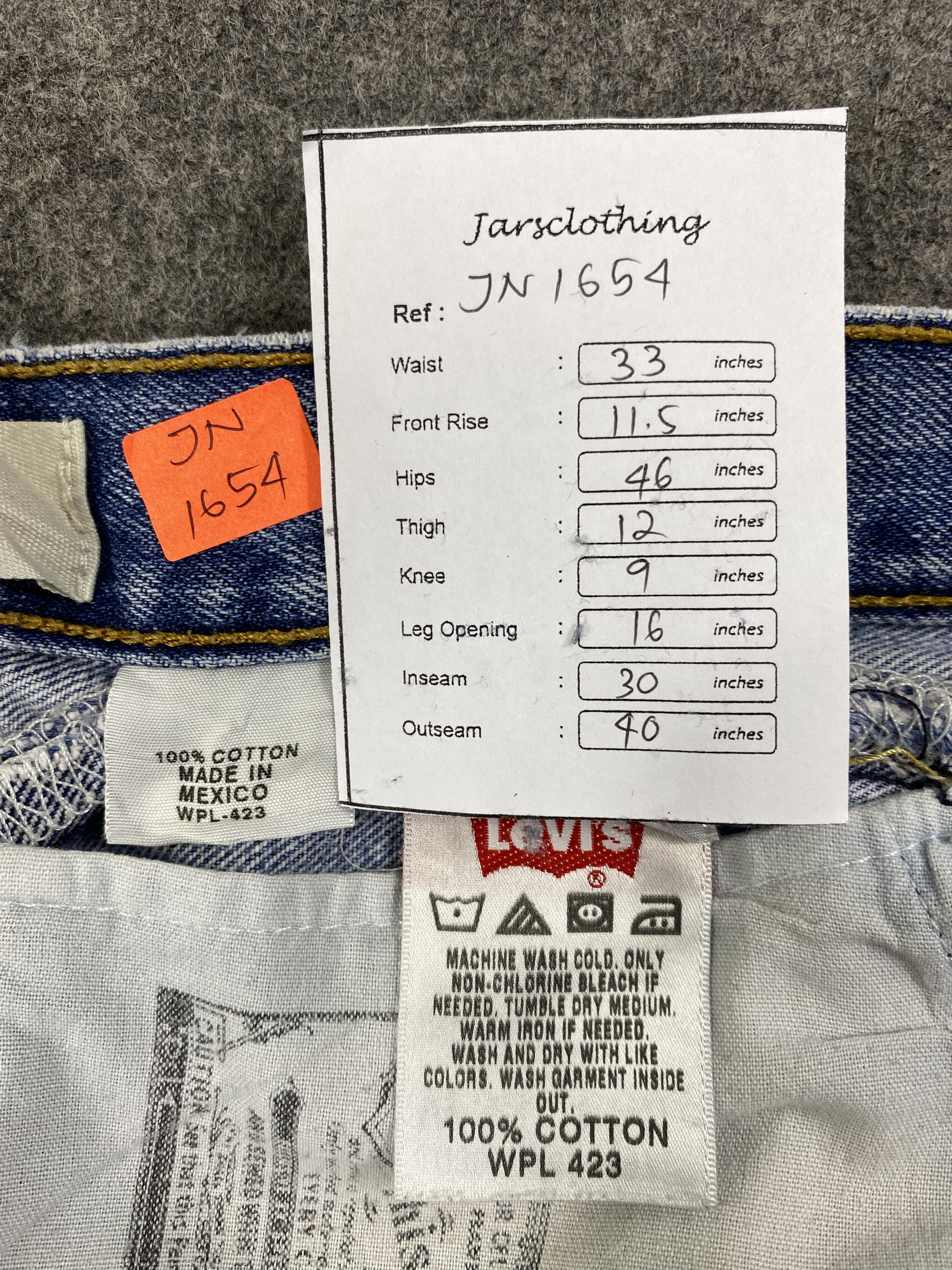 Levi's Mid Blue Vintage Levi's 501 Jeans 33x30 Denim -JN1654 Size US 33 - 8 Thumbnail