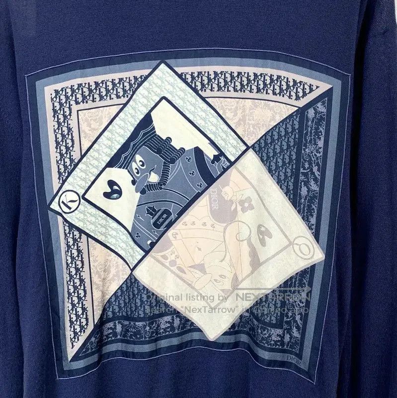 Dior Dior Wool Pullover in Navy XL Size . Size US XL / EU 56 / 4 - 4 Thumbnail