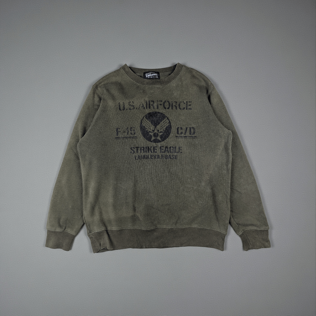 Vintage Vintage 90's US Air Force Military Army Sweatshirts Size US L / EU 52-54 / 3 - 2 Thumbnail