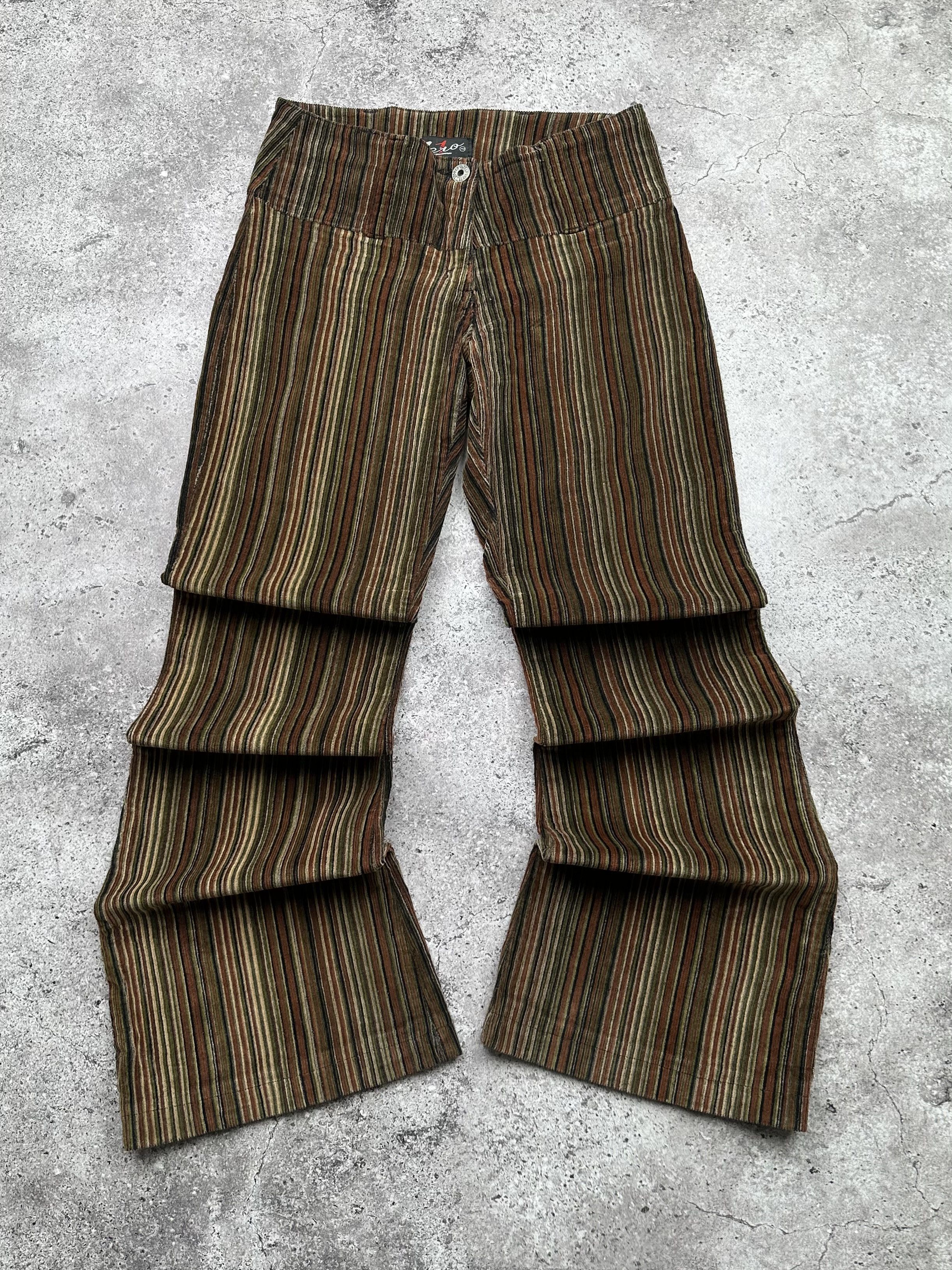 image of Avant Garde Vintage Corduroy Flare Pants in Brown, Women's (Size 27)