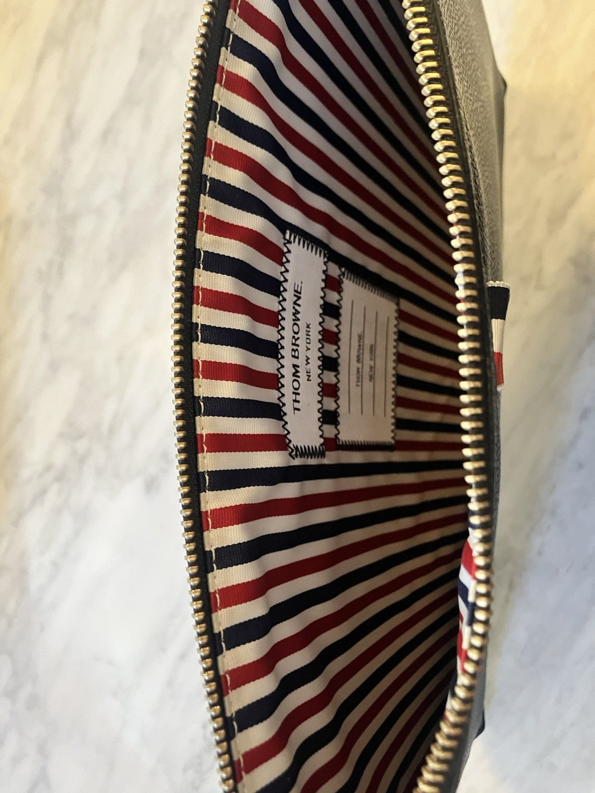 Thom Browne Laptop/Document large leather case holder Size ONE SIZE - 4 Thumbnail