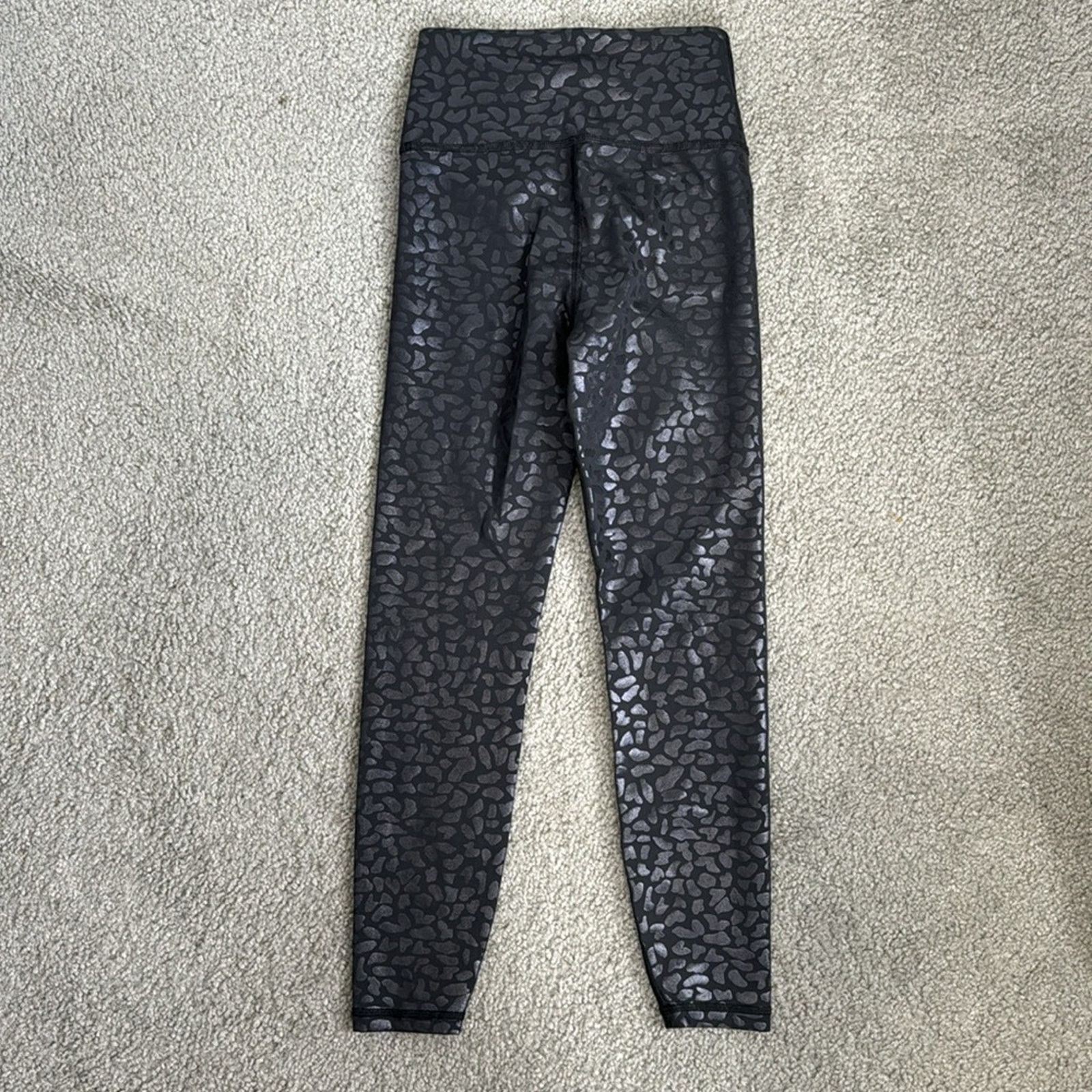 Other IVL Collective Chi Chi leggings black on black leopard print Size 26" / US 2 / IT 38 - 9 Thumbnail