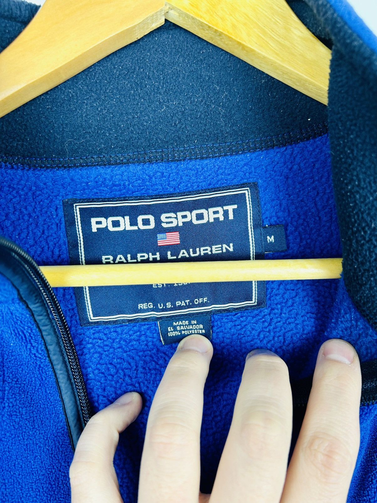 Polo Ralph Lauren × Ralph Lauren Sport Niebieski męski polar Polo Sport Ralph Lauren M Size US M / EU 48-50 / 2 - 3 Thumbnail