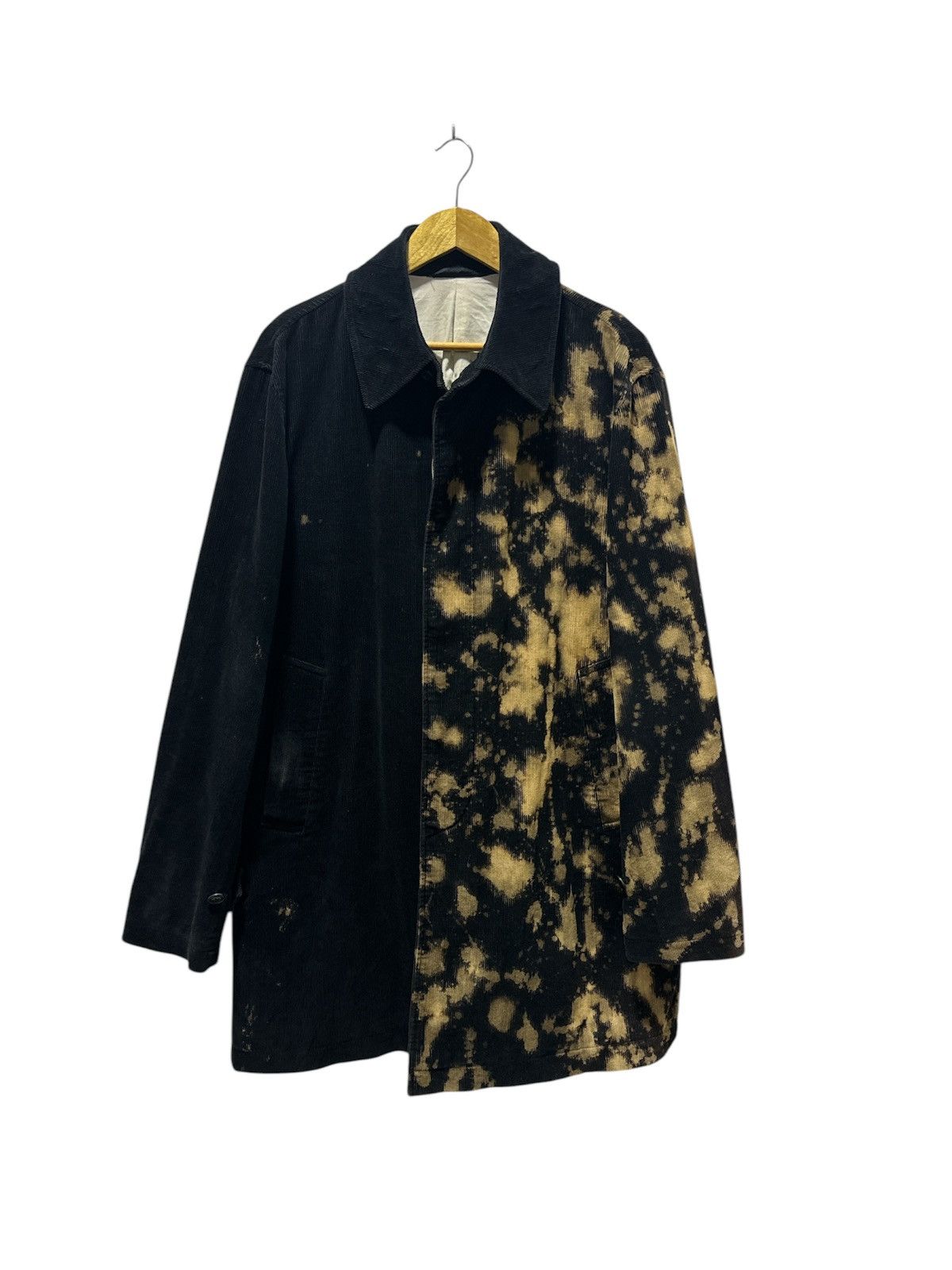 Yohji Yamamoto Yohji Yamamoto A.A.R Corduroy Long Jacket Custom Acid Washed Size US XL / EU 56 / 4 - 1 Thumbnail