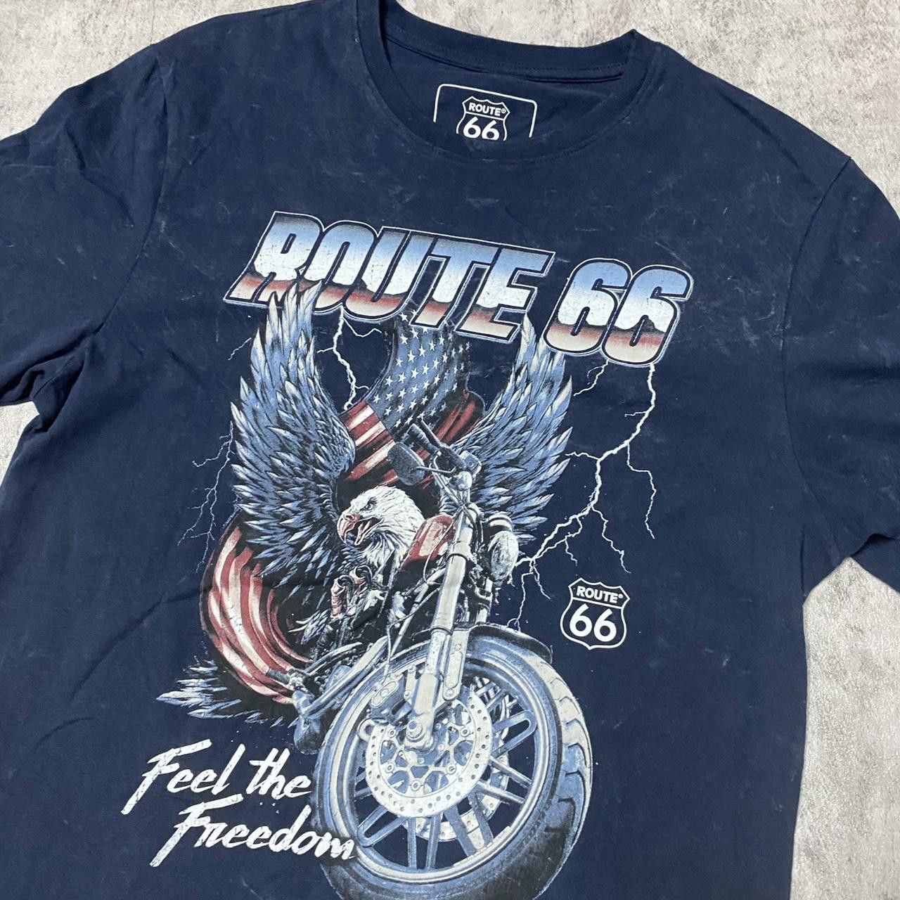 Route 66 Navy Route 66 graphic tee with eagle design Size US S / EU 44-46 / 1 - 2 Thumbnail