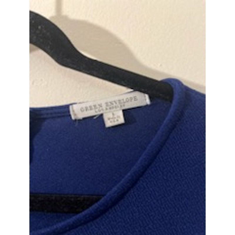 Other Green Envelope Womens Blouse Size Large - Royal Blue 3/ Size L / US 10 / IT 46 - 2 Thumbnail
