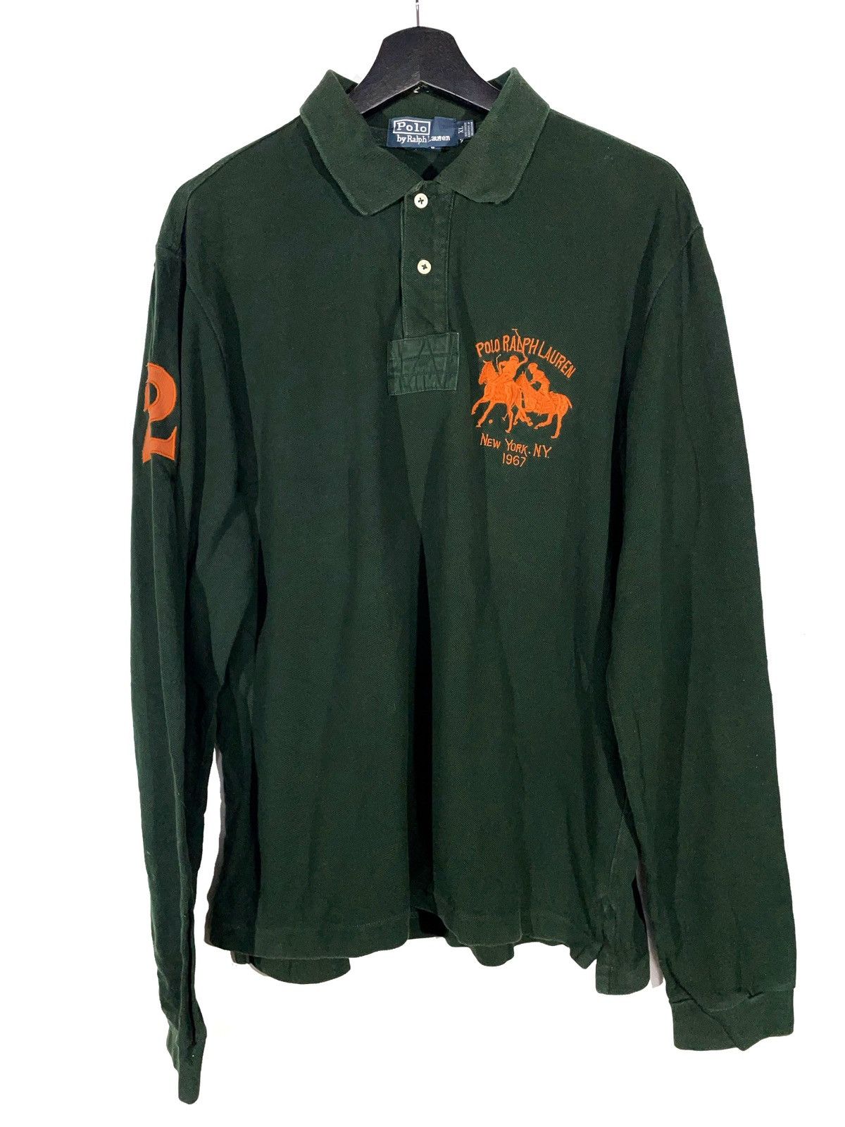 Polo Ralph Lauren Ralph Lauren Polo Long Sleeve Rugby Big Logo Green Size XL Size US XL / EU 56 / 4 - 1 Thumbnail