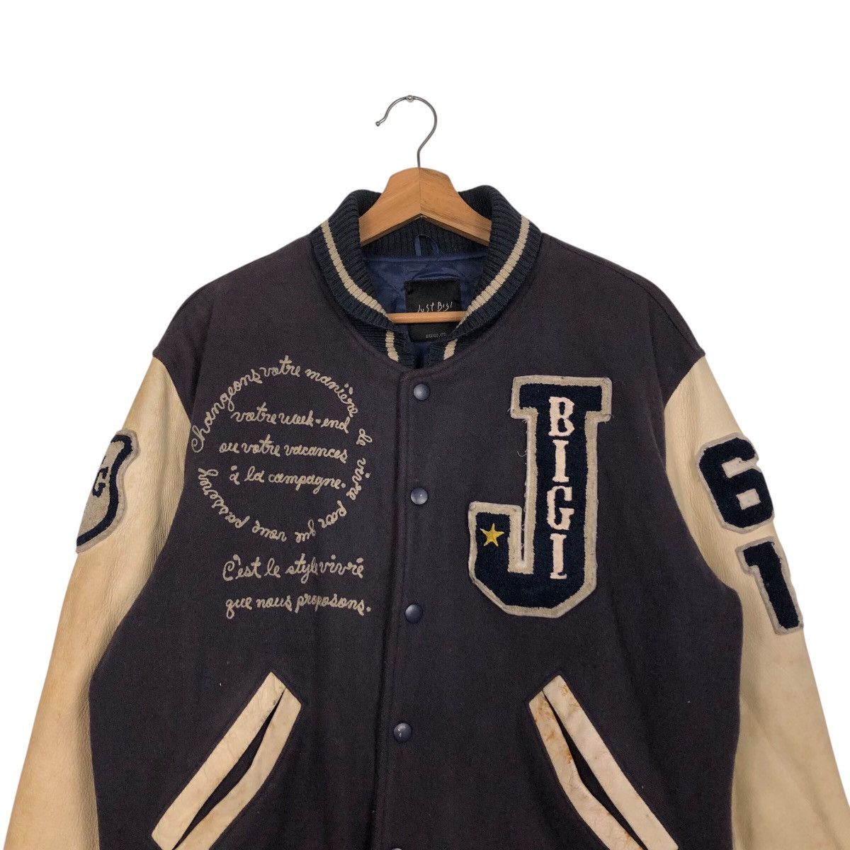 Japanese Brand 📌Vintage Varsity Bomber Jacket Mens Bigi Issey Miyake Size US M / EU 48-50 / 2 - 4 Thumbnail