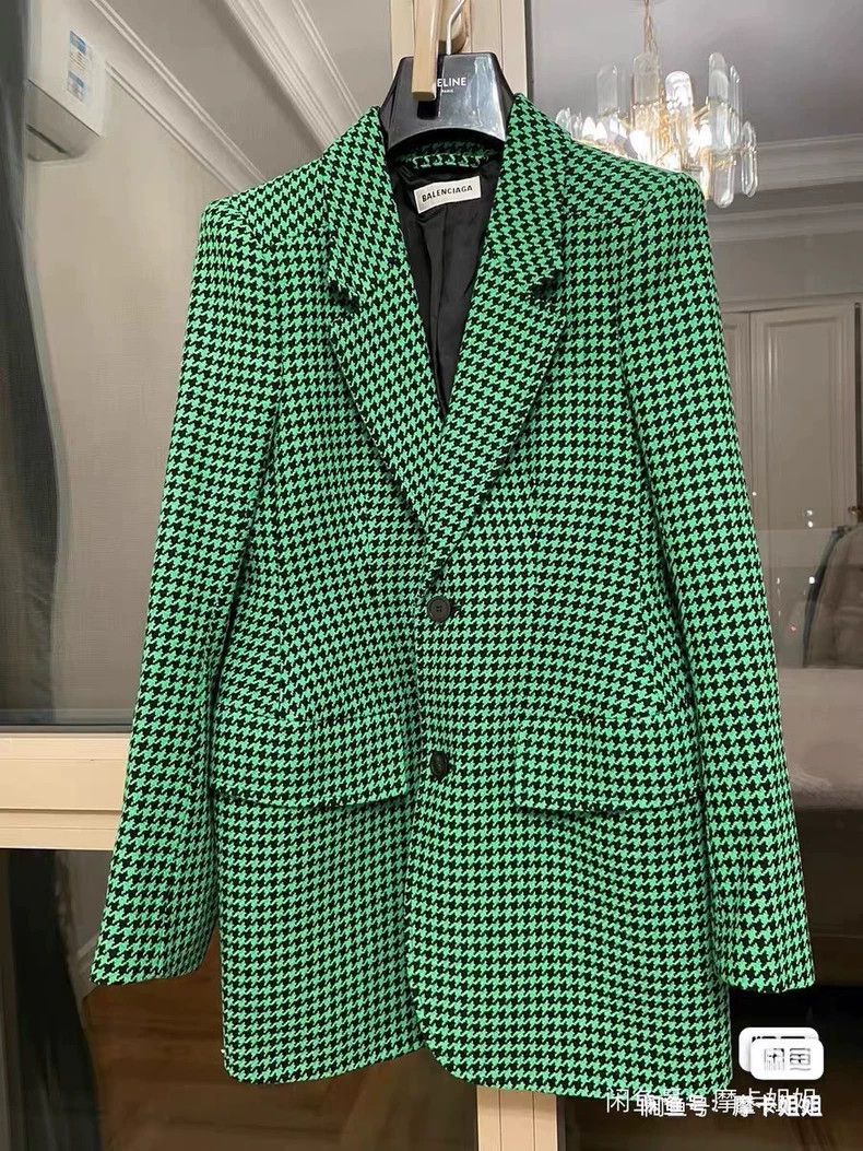 Balenciaga Balenciaga Plaid Hourglass Jacket Size XS / US 0-2 / IT 36-38 - 1 Thumbnail