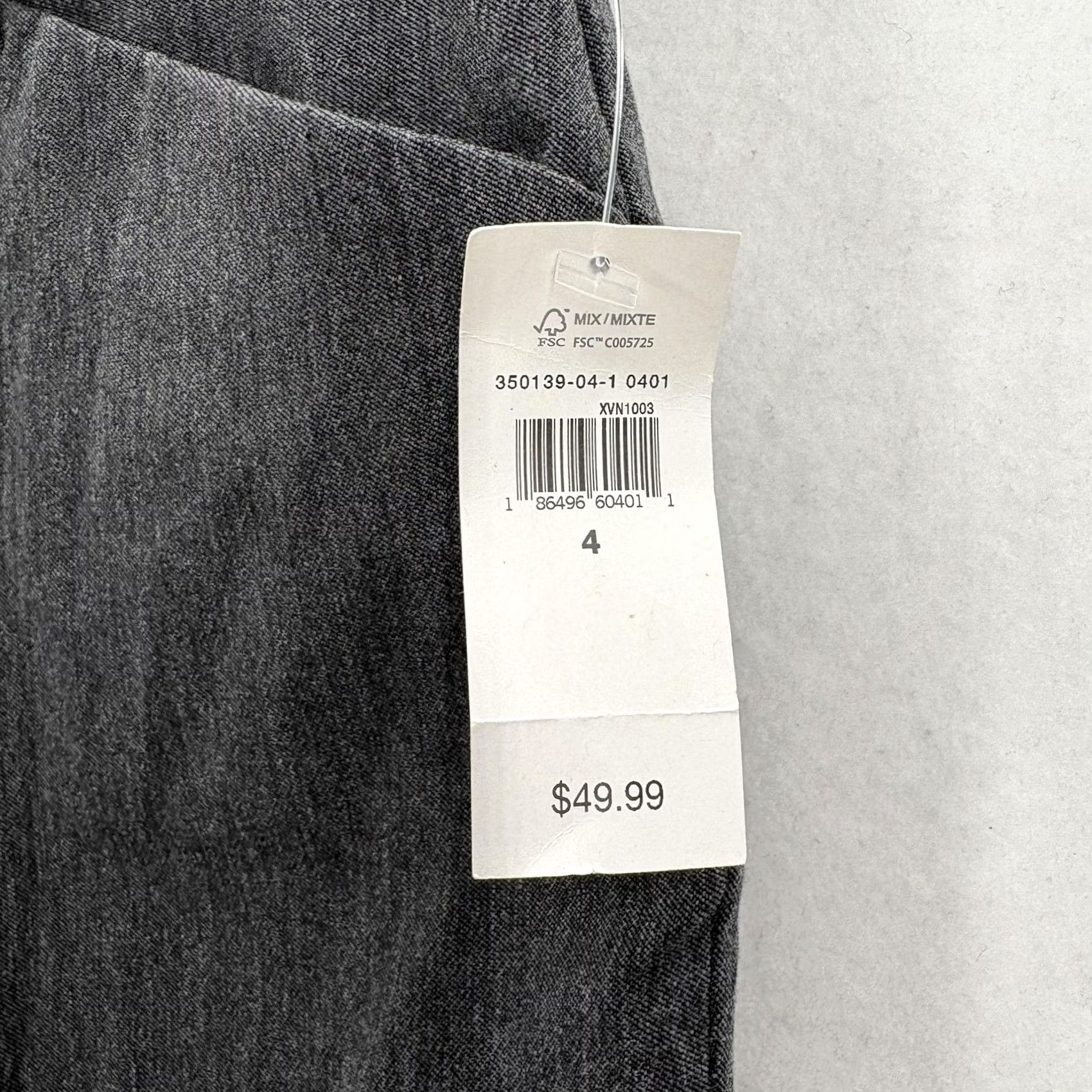 Gap GAP Pants Womens 4 Gray Signature Skinny Ankle Stretch Dress Work Office Casual Size 27" / US 4 / IT 40 - 4 Thumbnail
