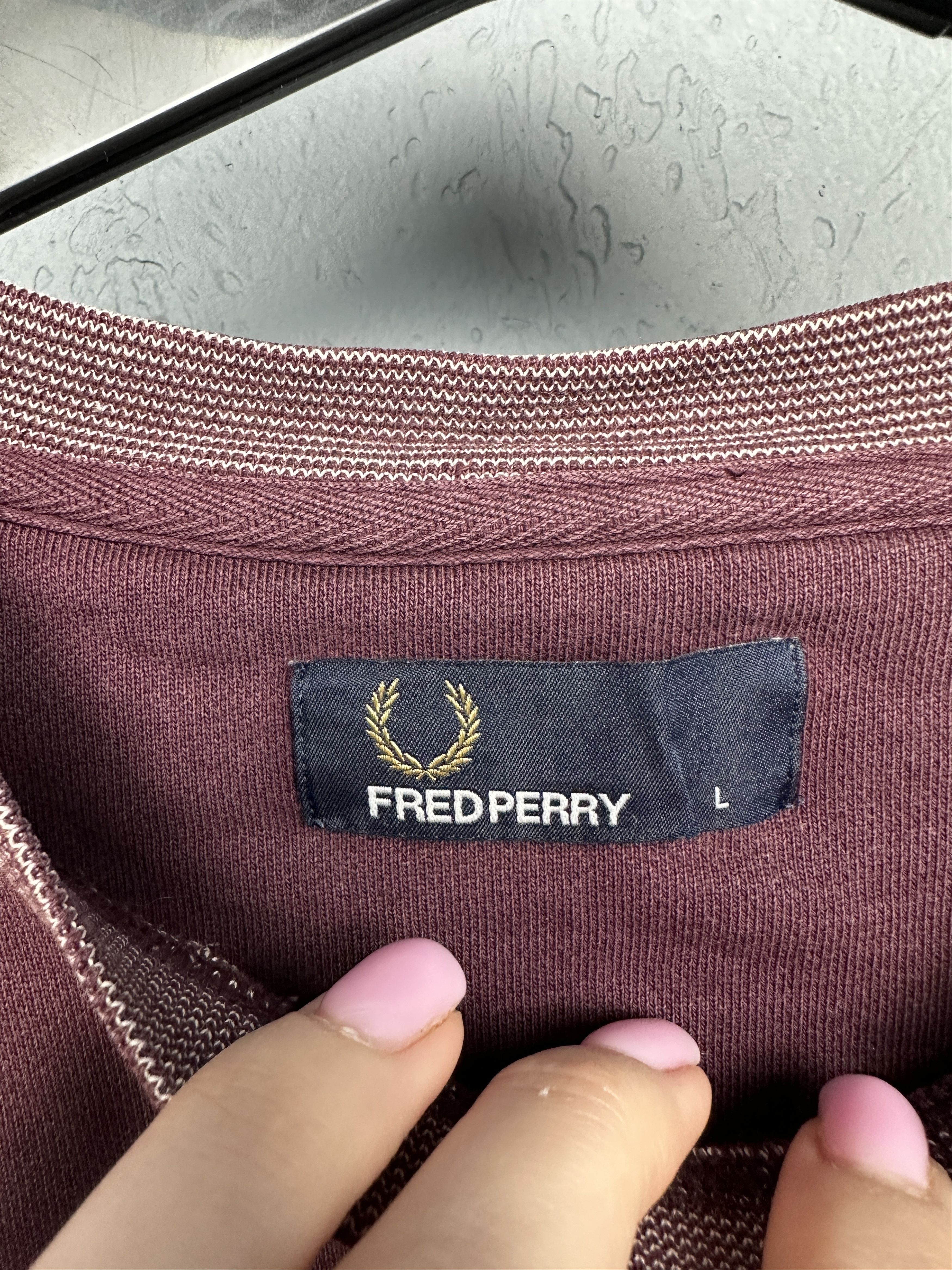 Fred Perry Fred Perry Vintage Mens Crew Neck Sweatshirt Size US L / EU 52-54 / 3 - 4 Thumbnail