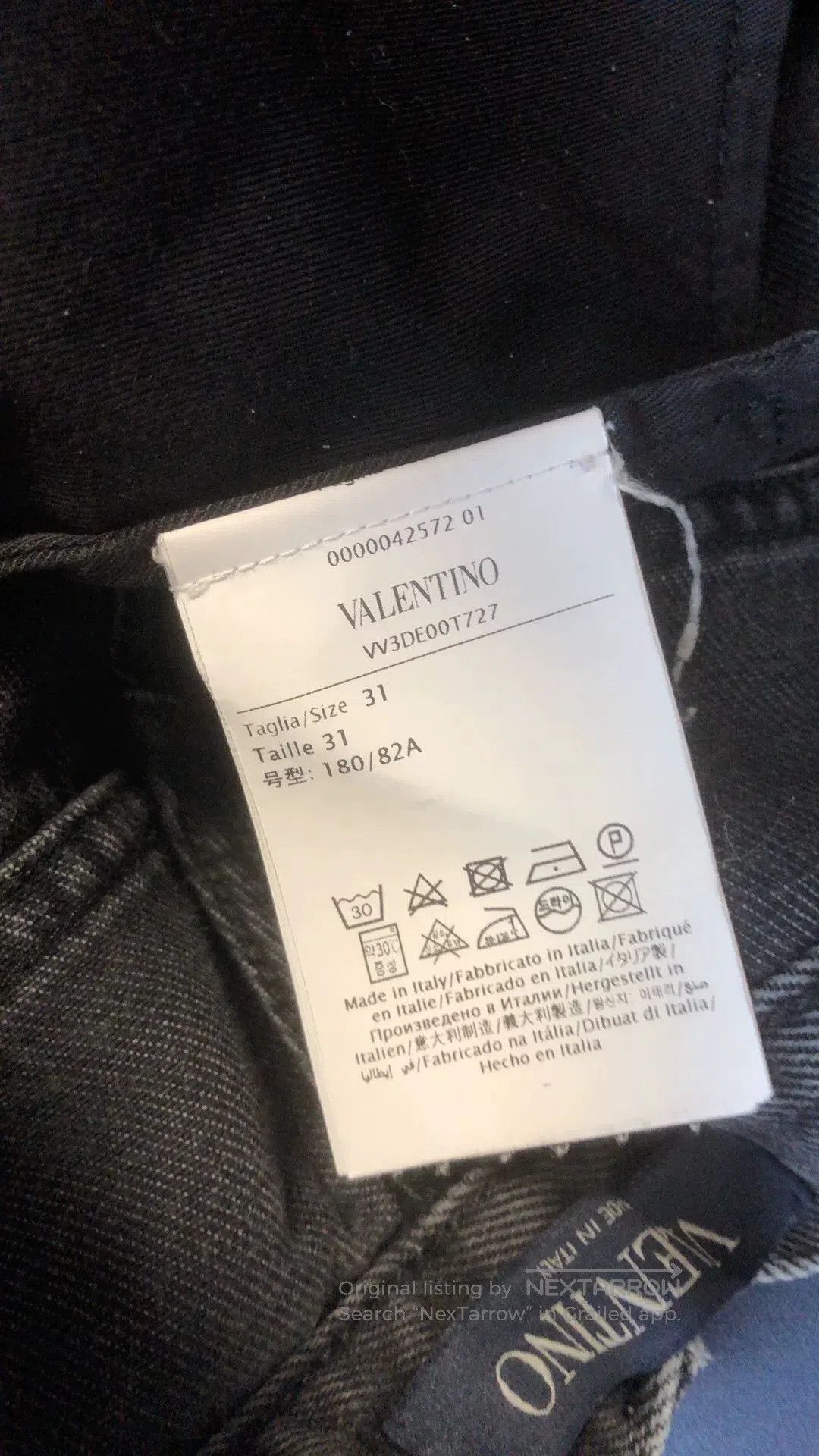 Valentino Valentino Runway Straight Jeans. Size US 29 - 4 Thumbnail