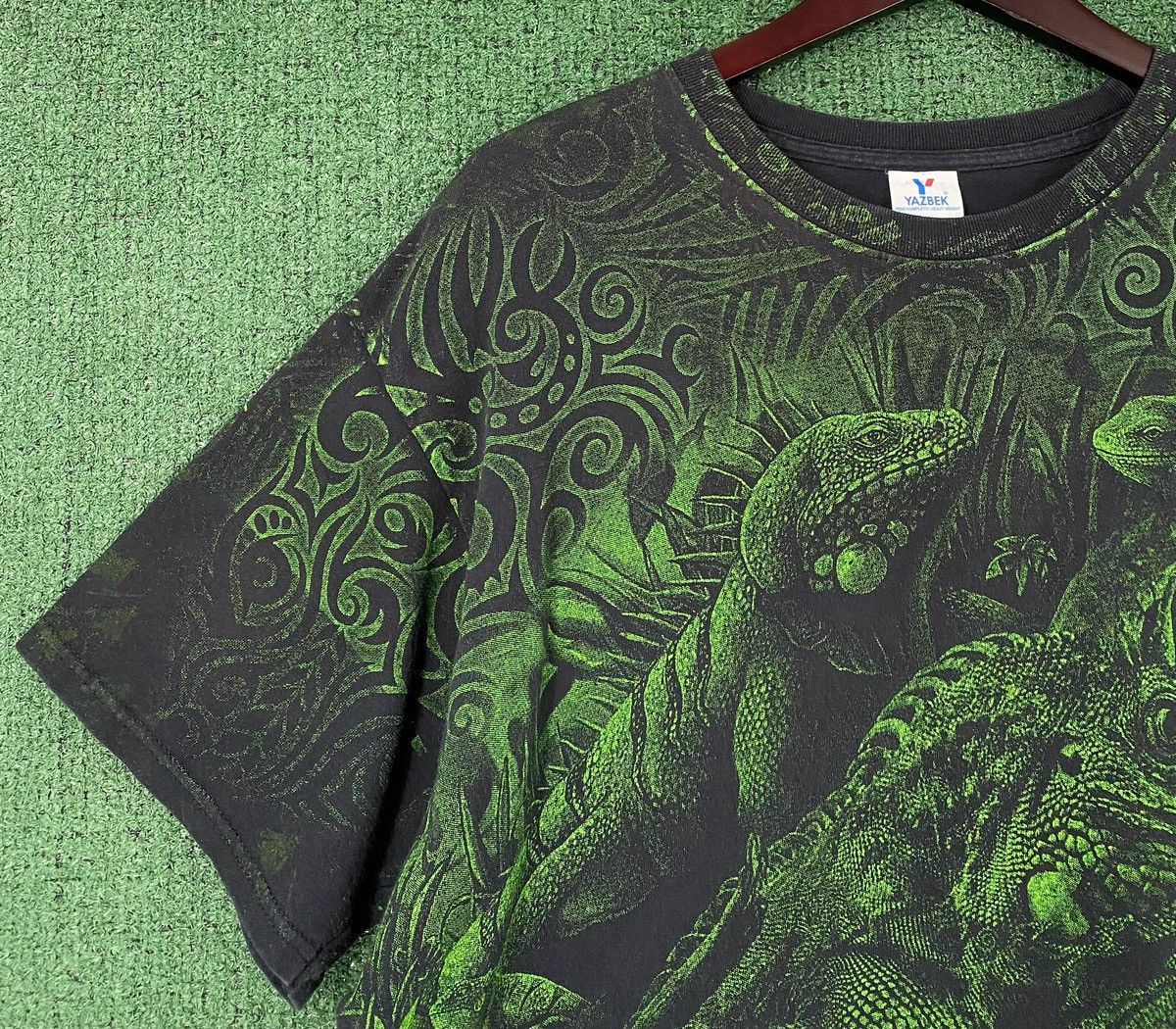 Vintage 90’s Iguana All Over Print Mexico Reptile T-shirt Mens XL Size US XL / EU 56 / 4 - 3 Thumbnail