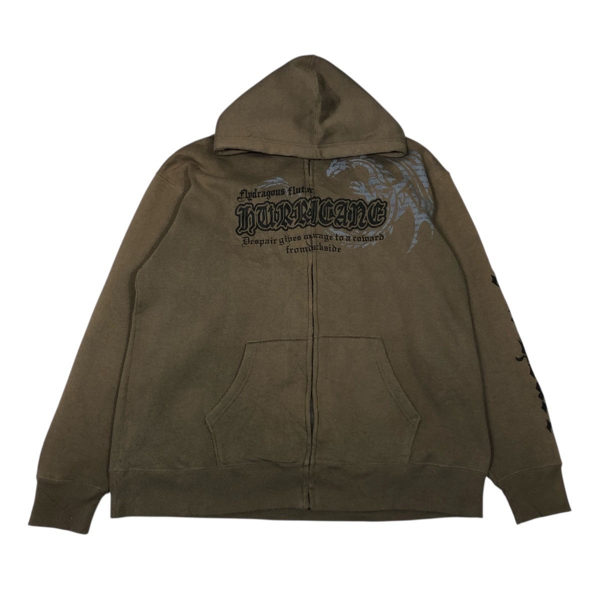 Japanese Brand 📌Vintage Zipper Hoodie Jacket Beaumere Punk Design Backhit Size US L / EU 52-54 / 3 - 2 Thumbnail
