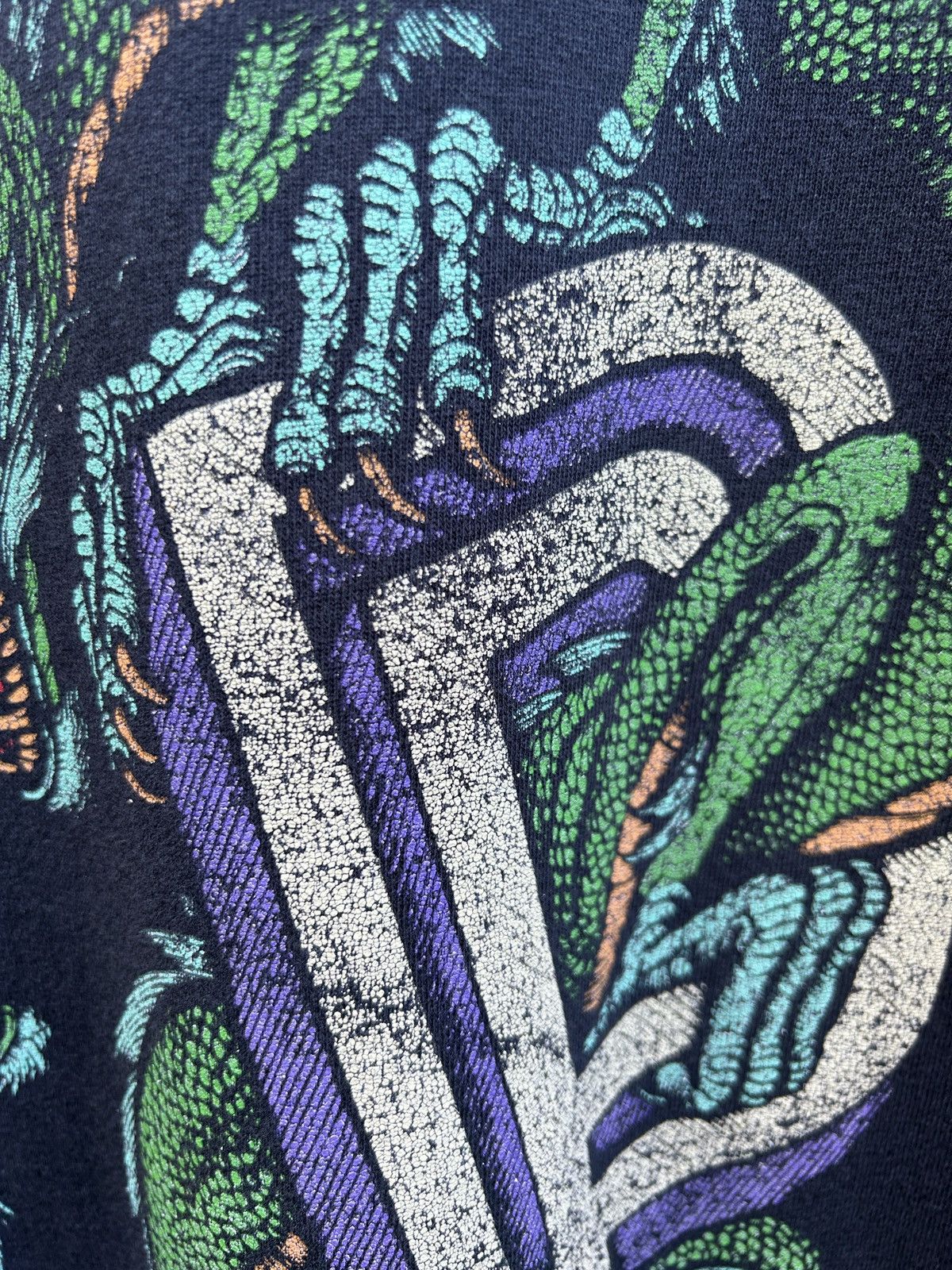 Band Tees 90s Vintage Deep Purple 1993/94 Battle Rages On Tour T-Shirt Size US XL / EU 56 / 4 - 3 Thumbnail