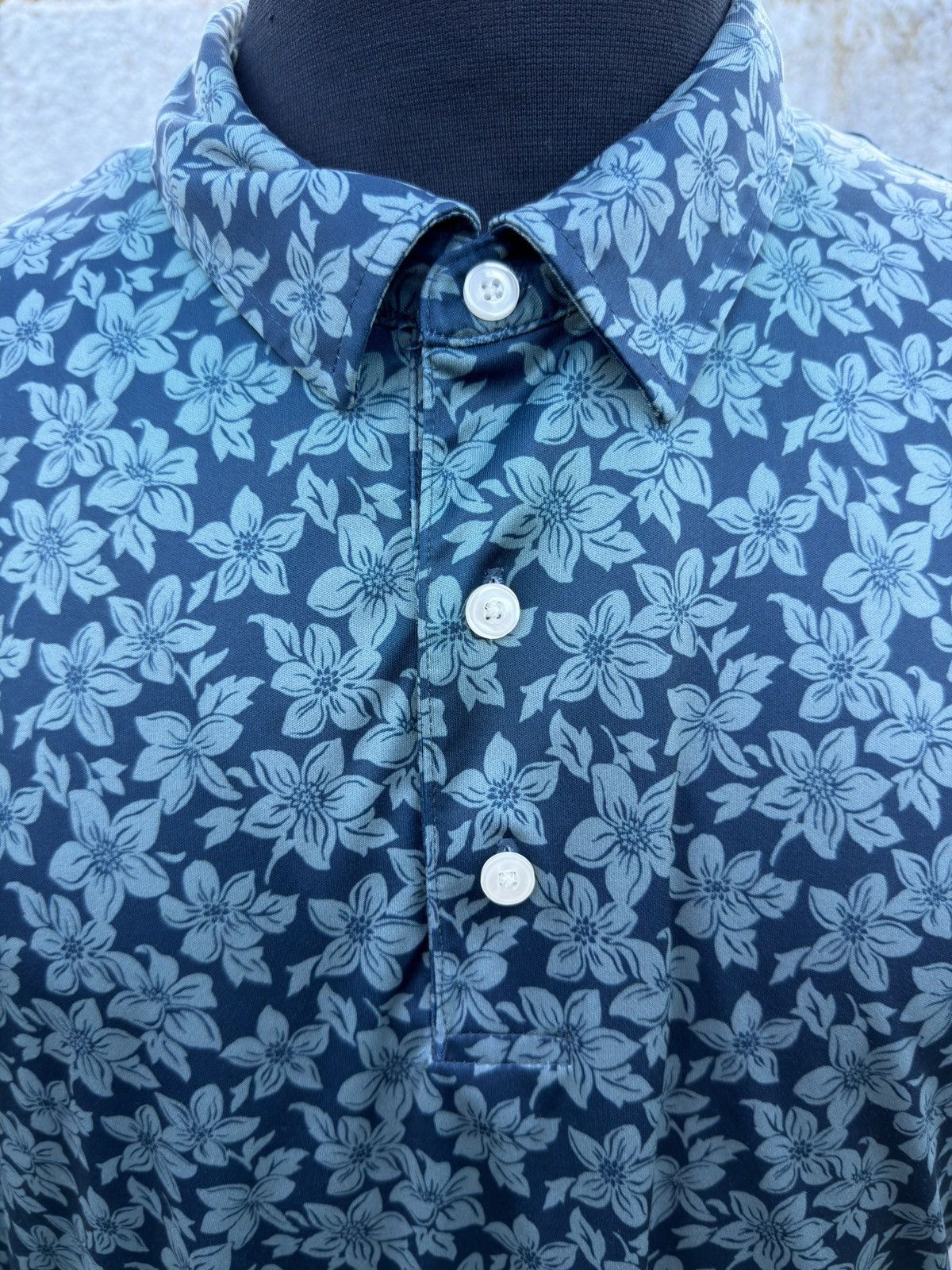 Reyn Spooner PreOwned Reyn Spooner Brrr Polo Hawaiian Shirt Blue Men's XL Size US XL / EU 56 / 4 - 3 Thumbnail
