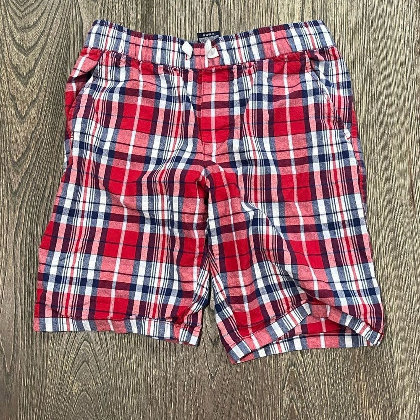 Nautica Nautica Boys Youth Plaid Straight-Fit Poplin Shorts L/14 Size US 28 / EU 44 - 1 Thumbnail