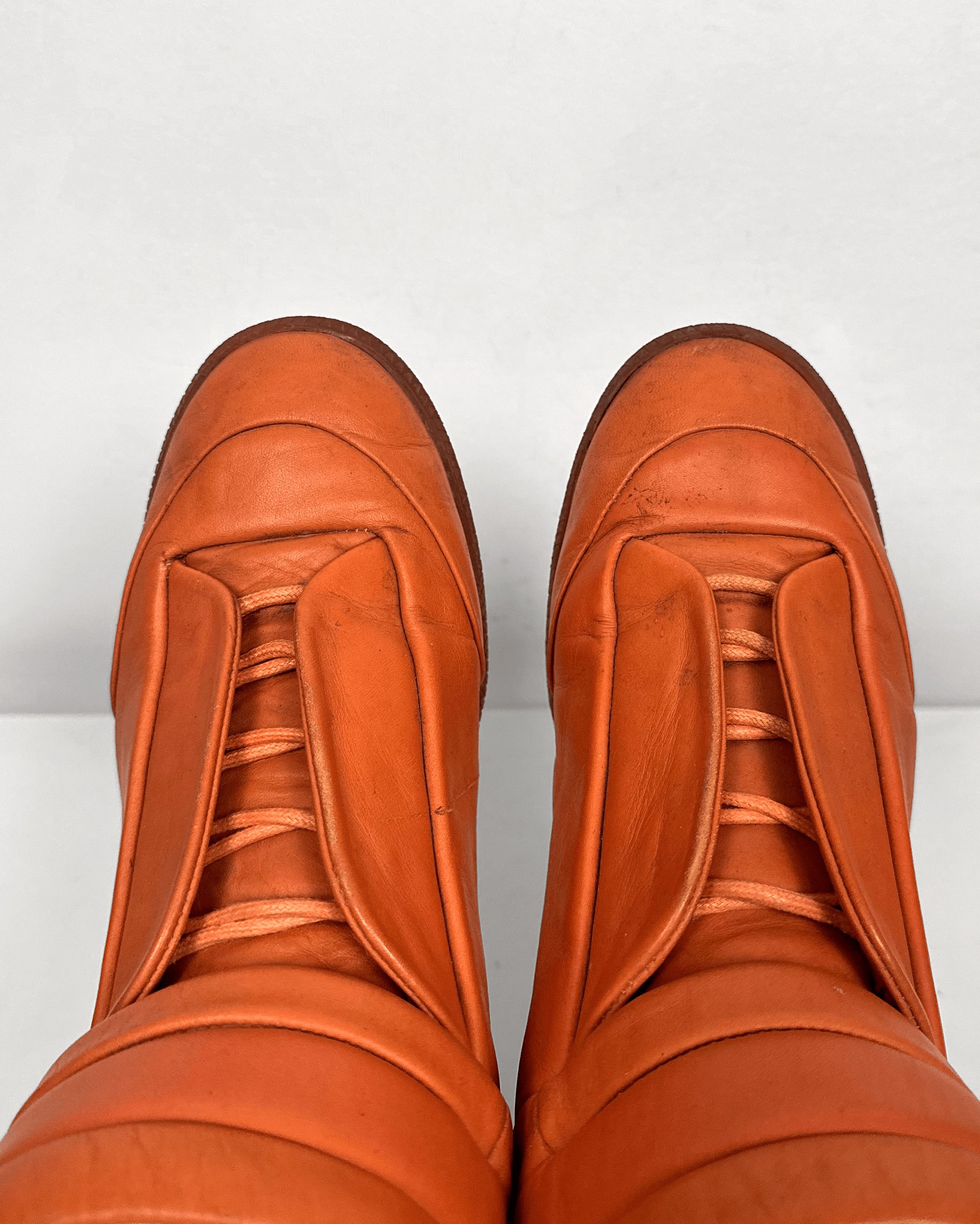 Maison Margiela Maison Margiela Future High Orange Sneakers Size US 9.5 / EU 42-43 - 5 Thumbnail