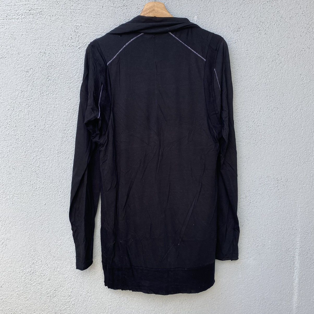 Maison MIHARA YASUHIRO RARE💥Mihara yasuhiro Distressed Black Trench Cardigan Size US S / EU 44-46 / 1 - 16 Thumbnail