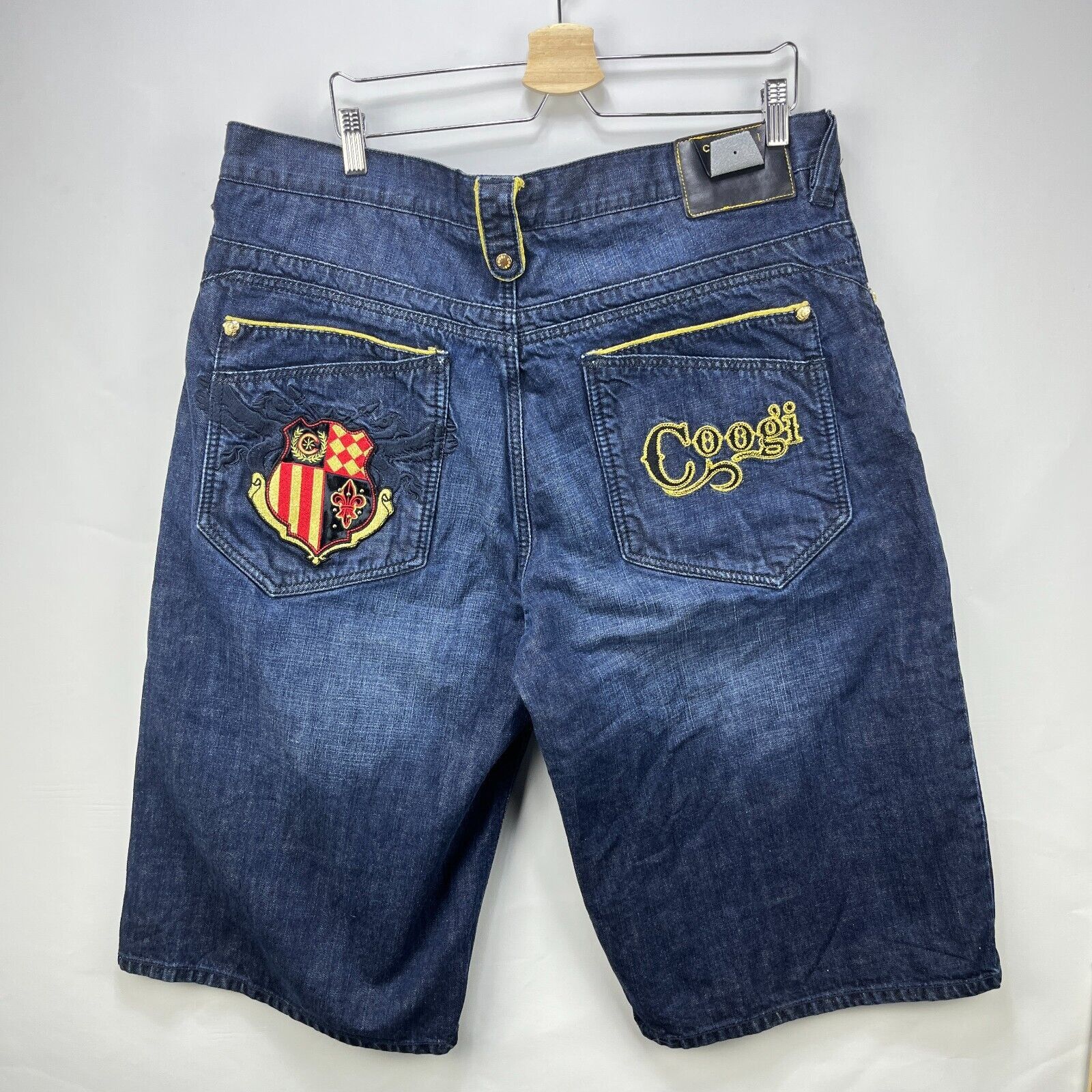 Coogi × Vintage Vintage Y2K Coogi Baggy Denim Jean Shorts 40 HipHop Wide Leg Size US 40 / EU 56 - 1 Thumbnail