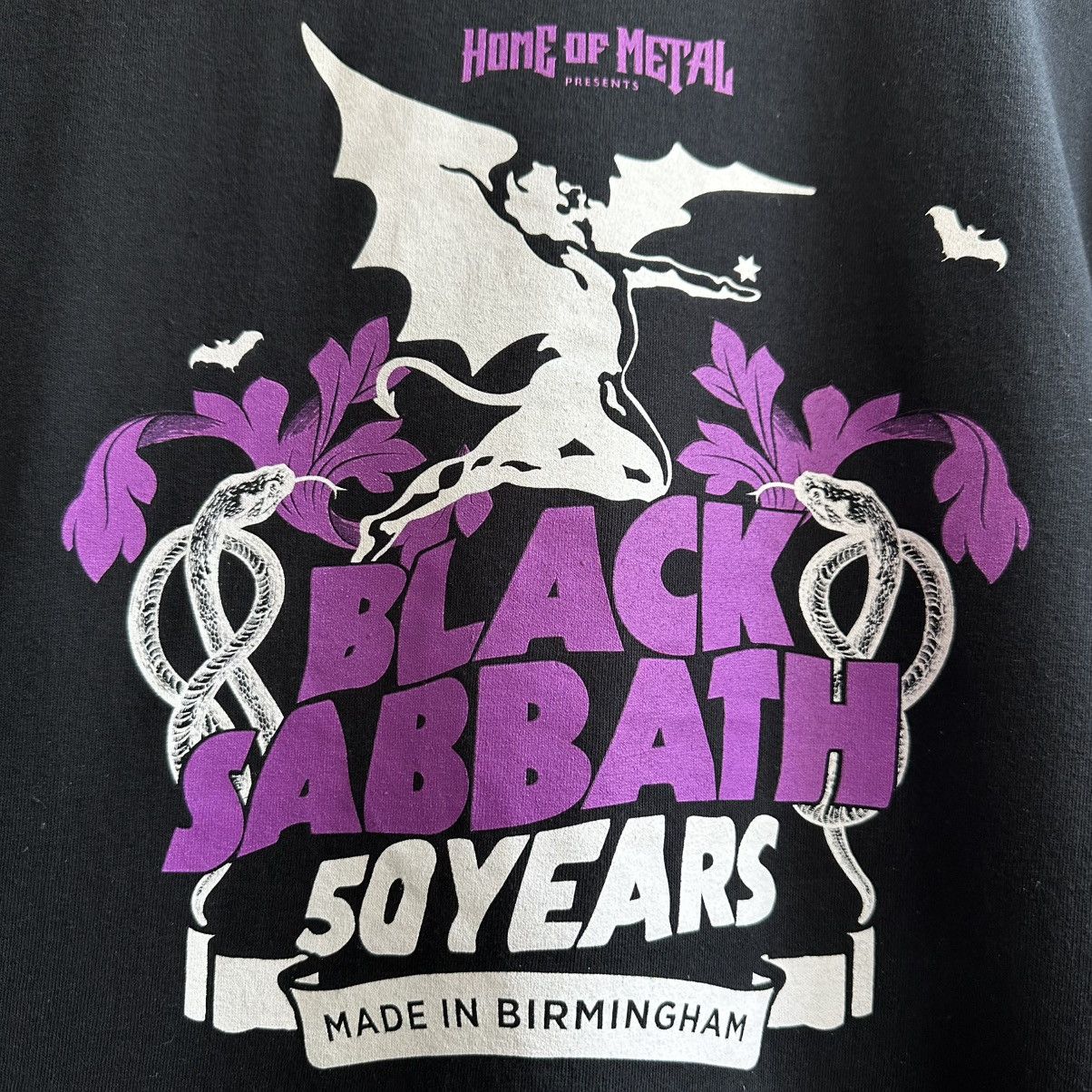 Band Tees Vintage Black Sabbath 50 Years Ozzy Osbourne Band Promo Tee Size US XL / EU 56 / 4 - 3 Thumbnail