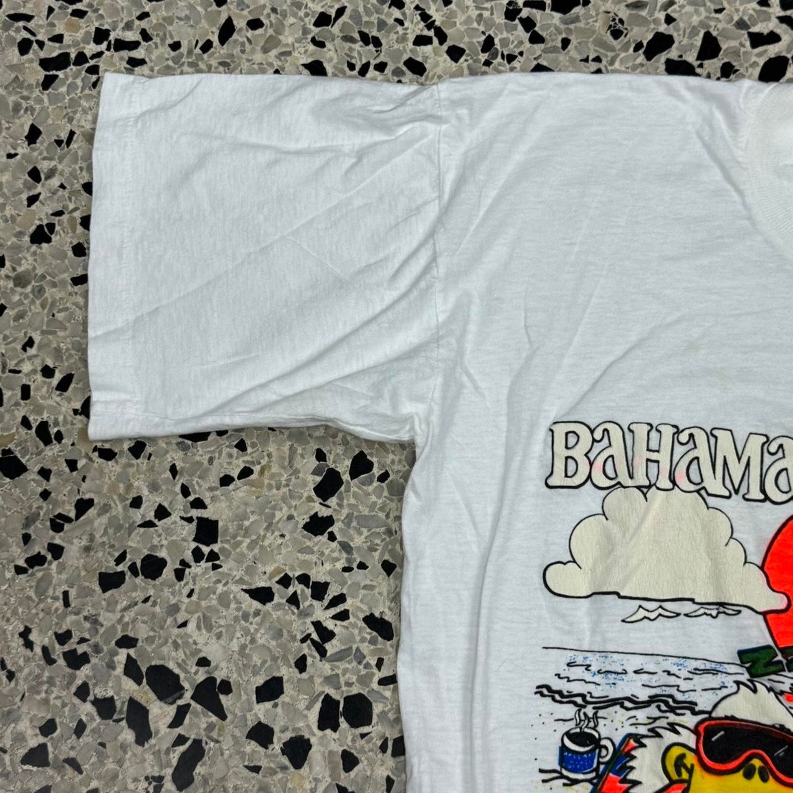 Hanes × Vintage VINTAGE 90S SINGLE STITCH DUCK DON’T DO MORNINGS BAHAMAS TEE Size US XL / EU 56 / 4 - 5 Thumbnail