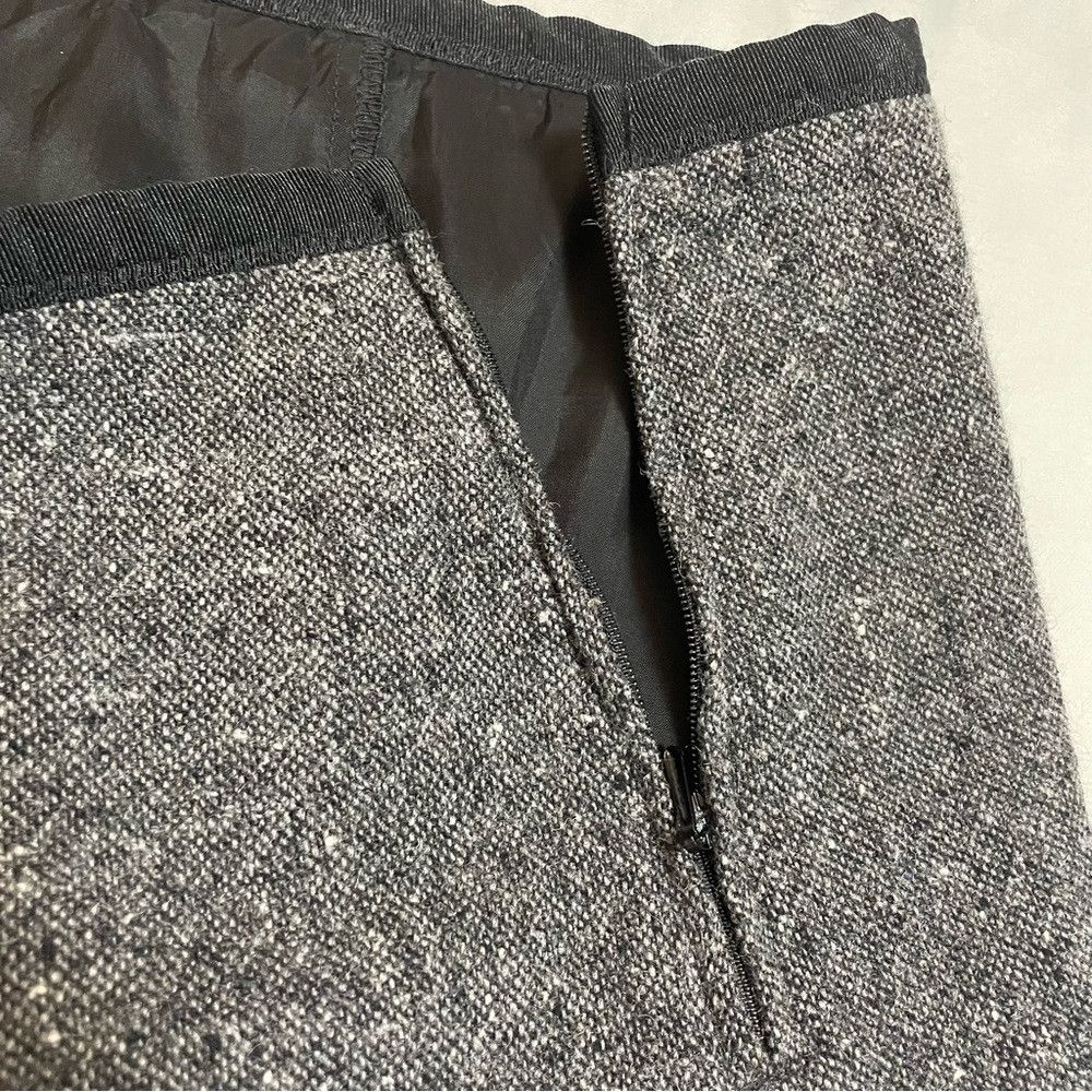 United Colors Of Benetton United Colors of Benetton Grey Wool Mini Skirt With Lace Tr Size 32" / US 10 / IT 46 - 5 Thumbnail