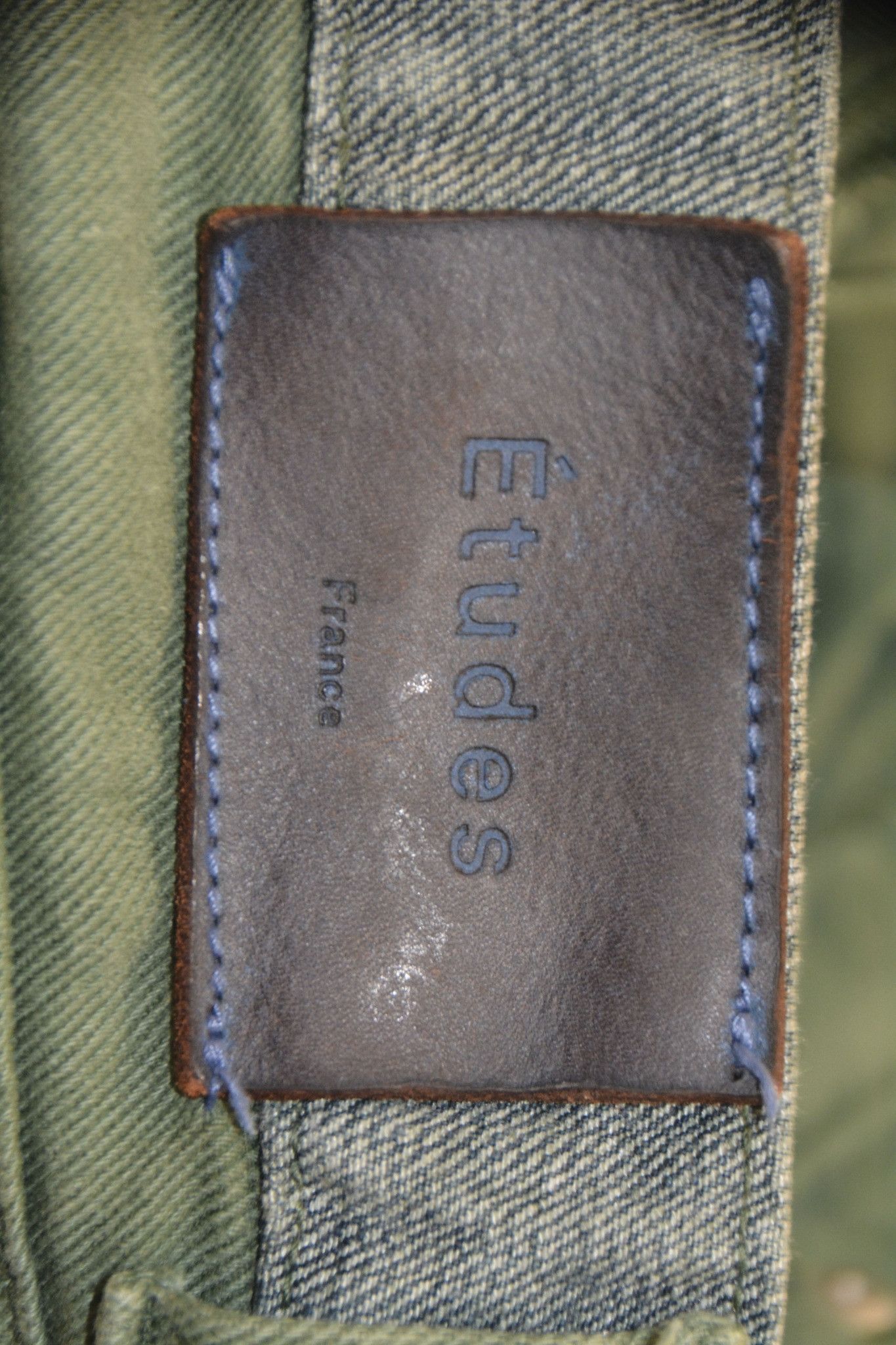 Etudes Études France Olive Green Denim Jeans Size 30 Size 30" / US 8 / IT 44 - 8 Thumbnail