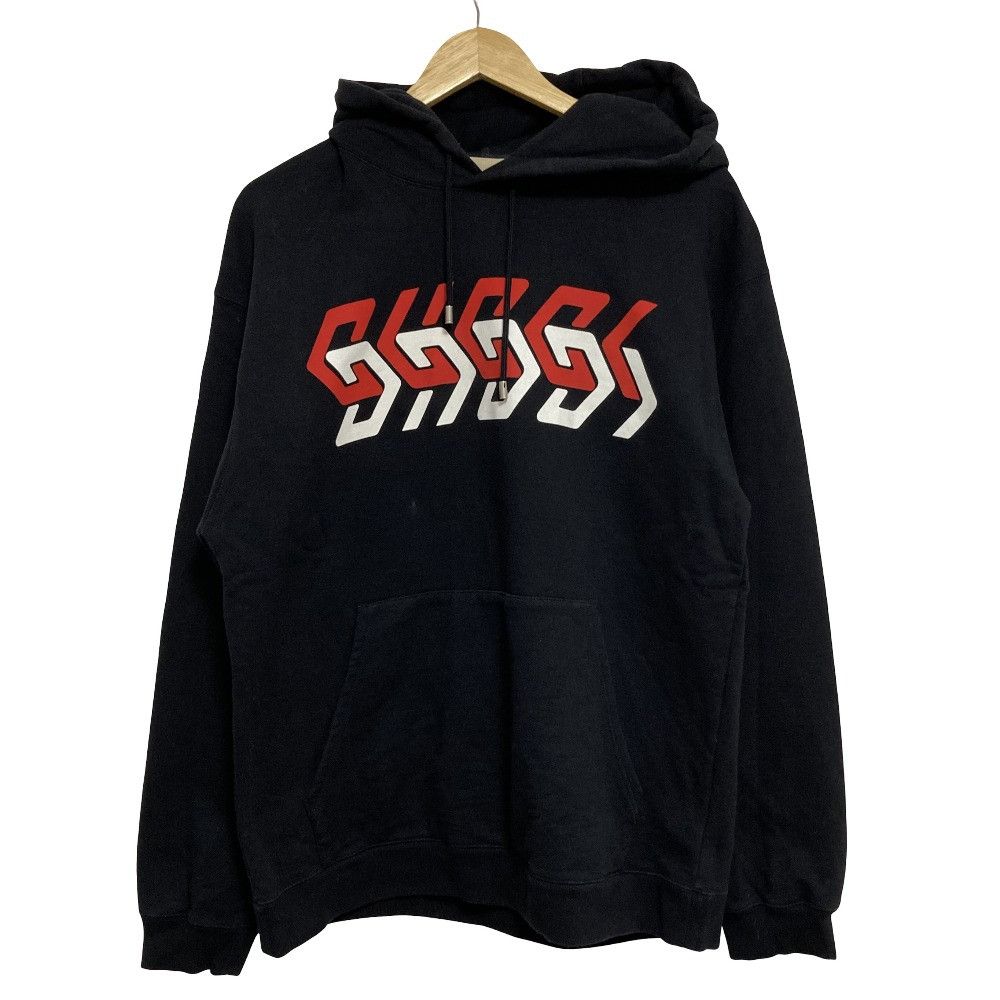 Gucci Gucci Gucci Geometric Logo Print Pullover Hoodie Textile Sweatshirts & Hoodies 681210 DUTY FREE for USA Size ONE SIZE - 1 Thumbnail