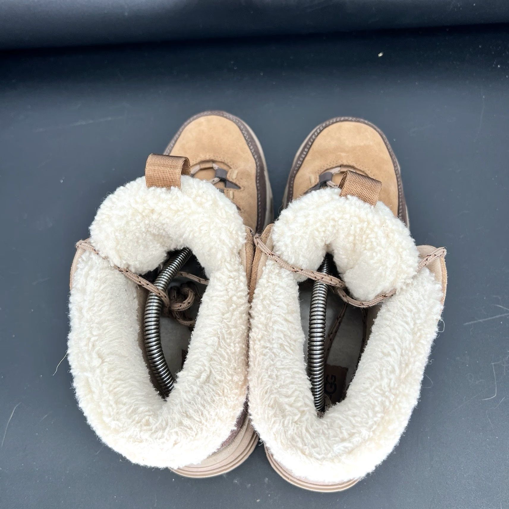 Ugg UGG Terretrail Cozy Lace Chestnut Size 11 Women Boots Ankle Waterproof Suede Fur Trim Lace Up Winter 11 Womens Size US 11 / IT 41 - 5 Thumbnail