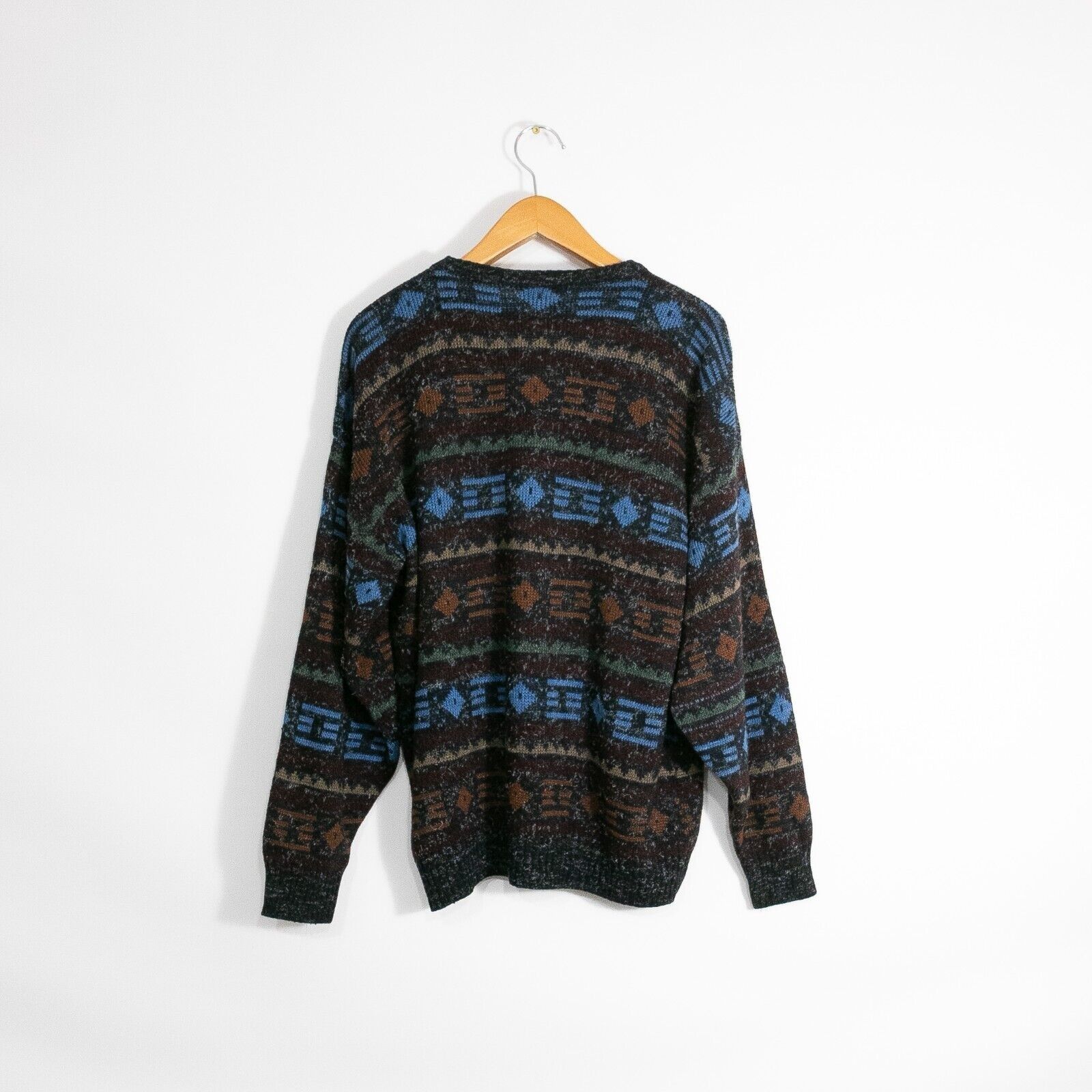 Vintage Vintage Italian Wool Acrylic Blend Sweater Mens XL Abstract Size US XL / EU 56 / 4 - 5 Thumbnail