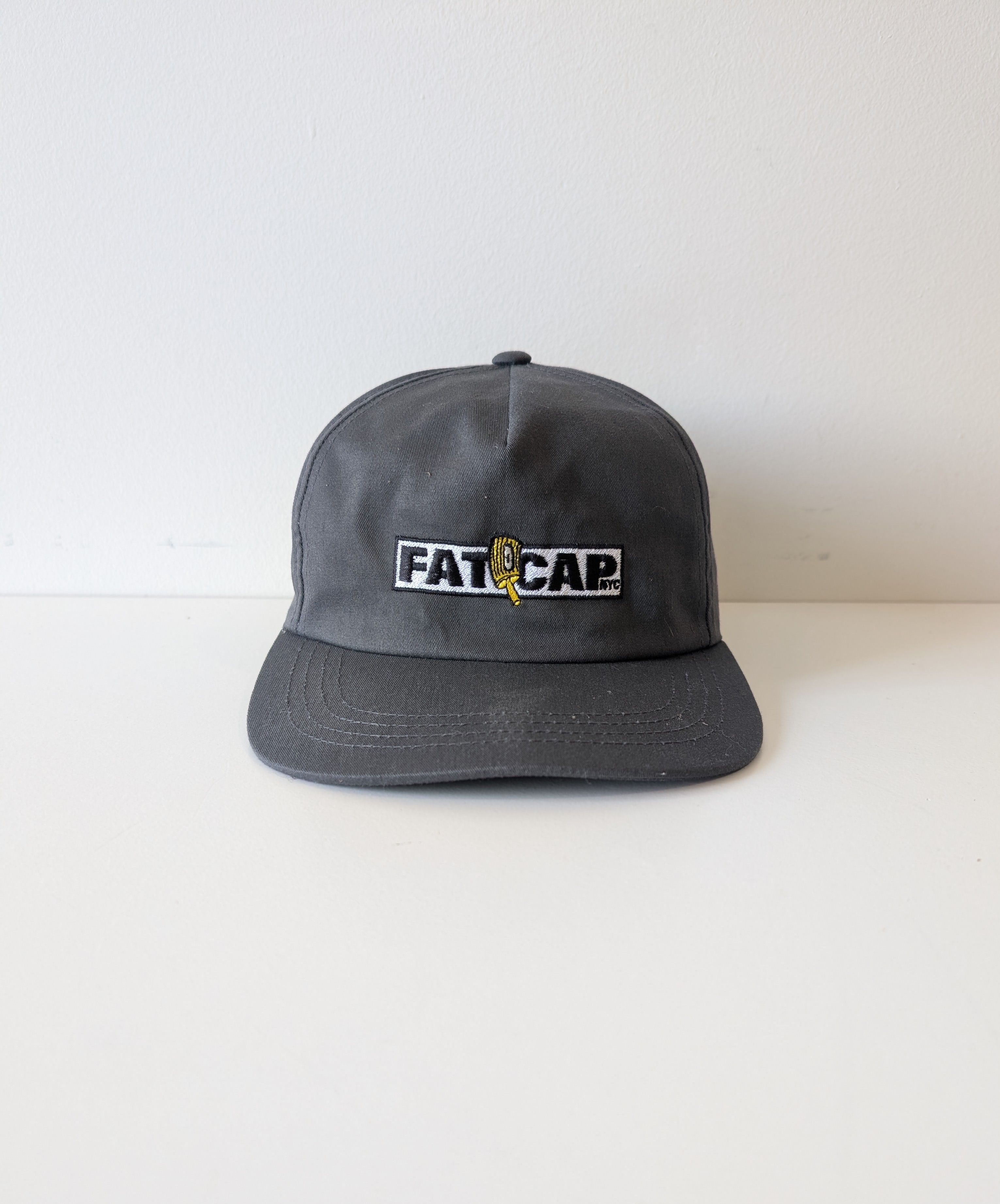 Other Rare Fat Cap NYC Grey Snapback Cap Size ONE SIZE - 1 Thumbnail