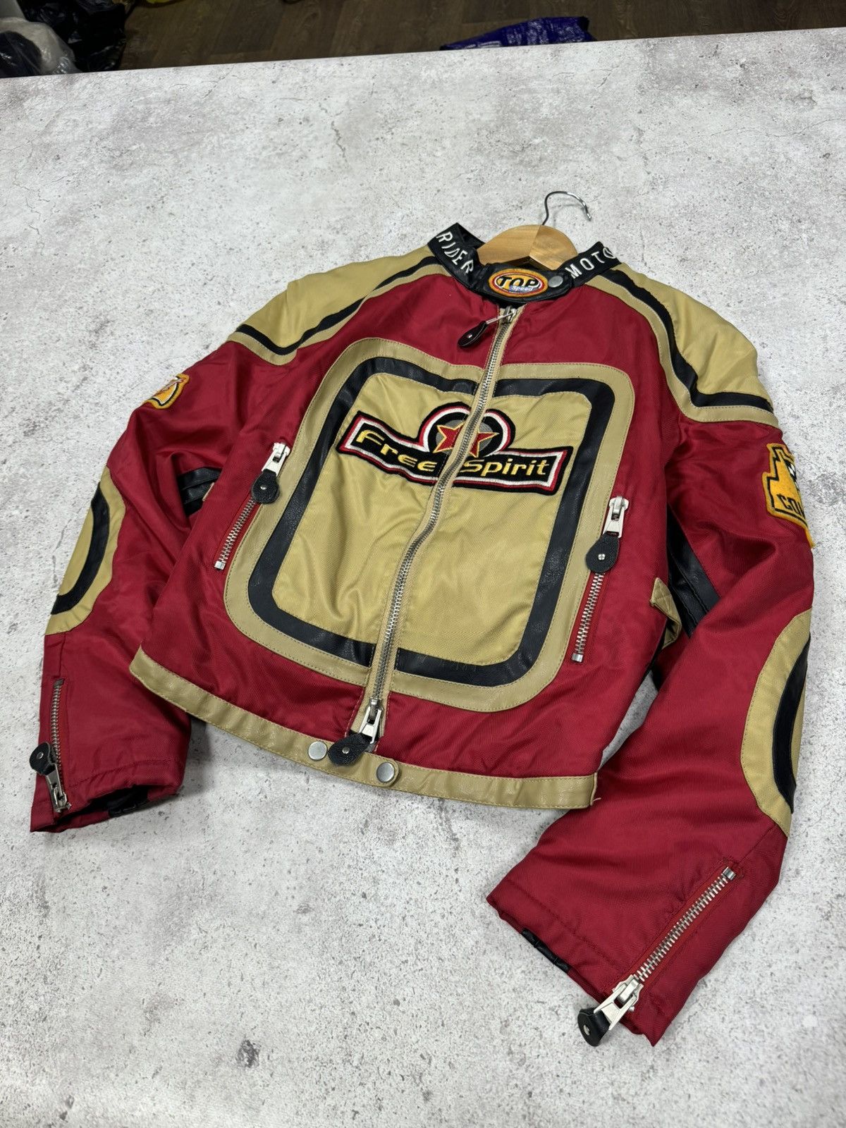 Japanese Brand Vintage 90s - 00s Team spirit Racing Jacket Size US S / EU 44-46 / 1 - 4 Thumbnail