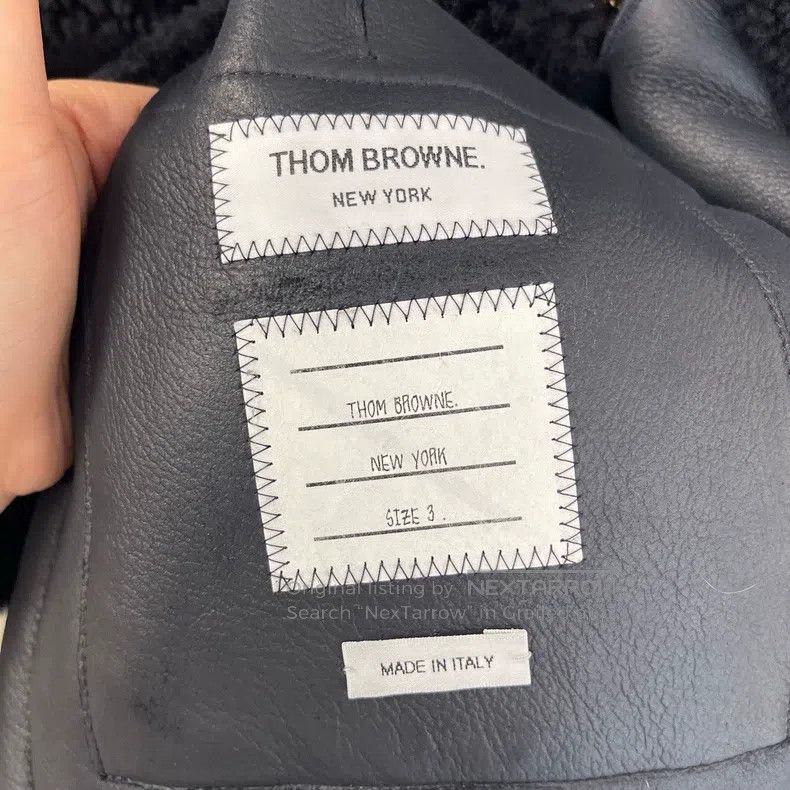 Thom Browne Thom Browne Blue Teddy Wool Coat Size US L / EU 52-54 / 3 - 3 Thumbnail