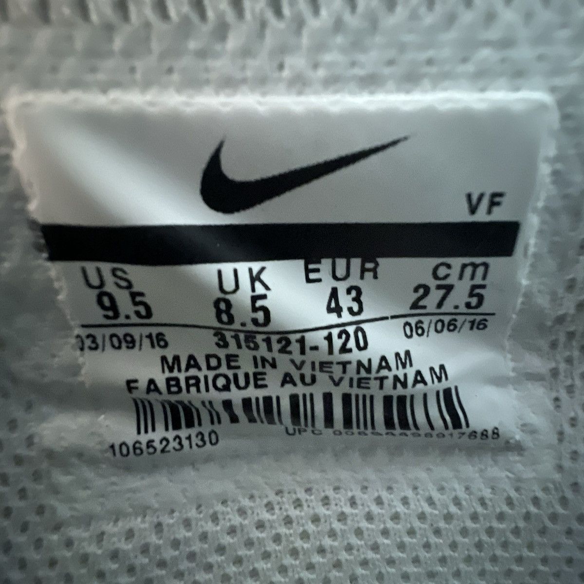 Nike Air Force 1 high perforated white Size US 9.5 / EU 42-43 - 8 Thumbnail