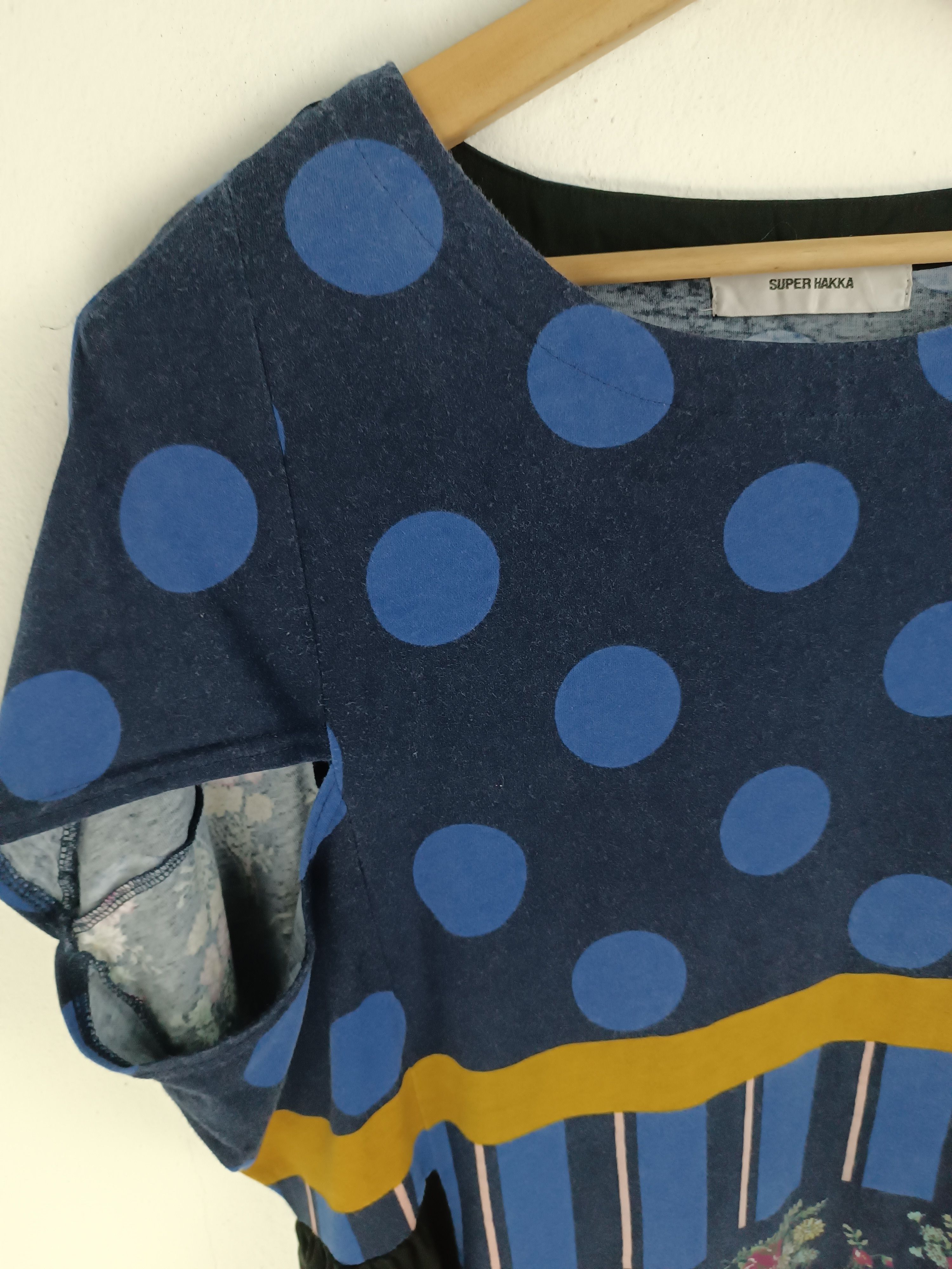 Vintage VINTAGE SUPER HAKKA POLKADOT CUTE INDIE SHIBORI TOP Size L / US 10 / IT 46 - 11 Thumbnail