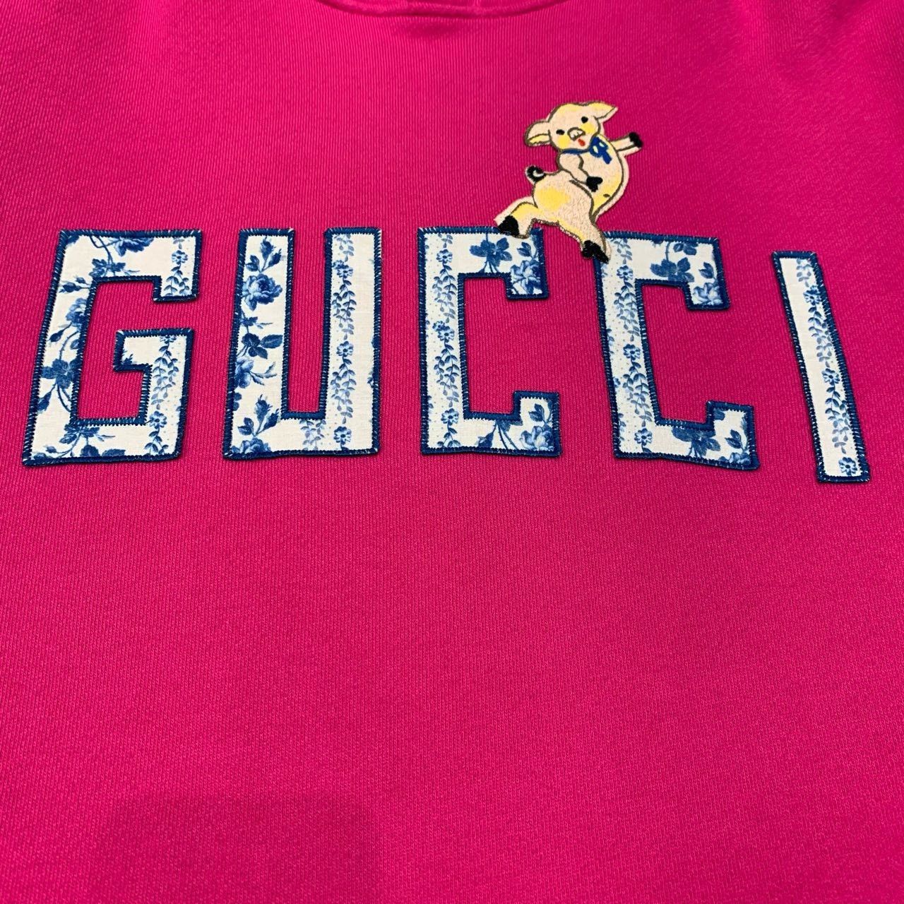 Gucci Gucci Pink Piggy Hoodie Sweatshirt 2501-Nextarrow Size US M / EU 48-50 / 2 - 6 Thumbnail